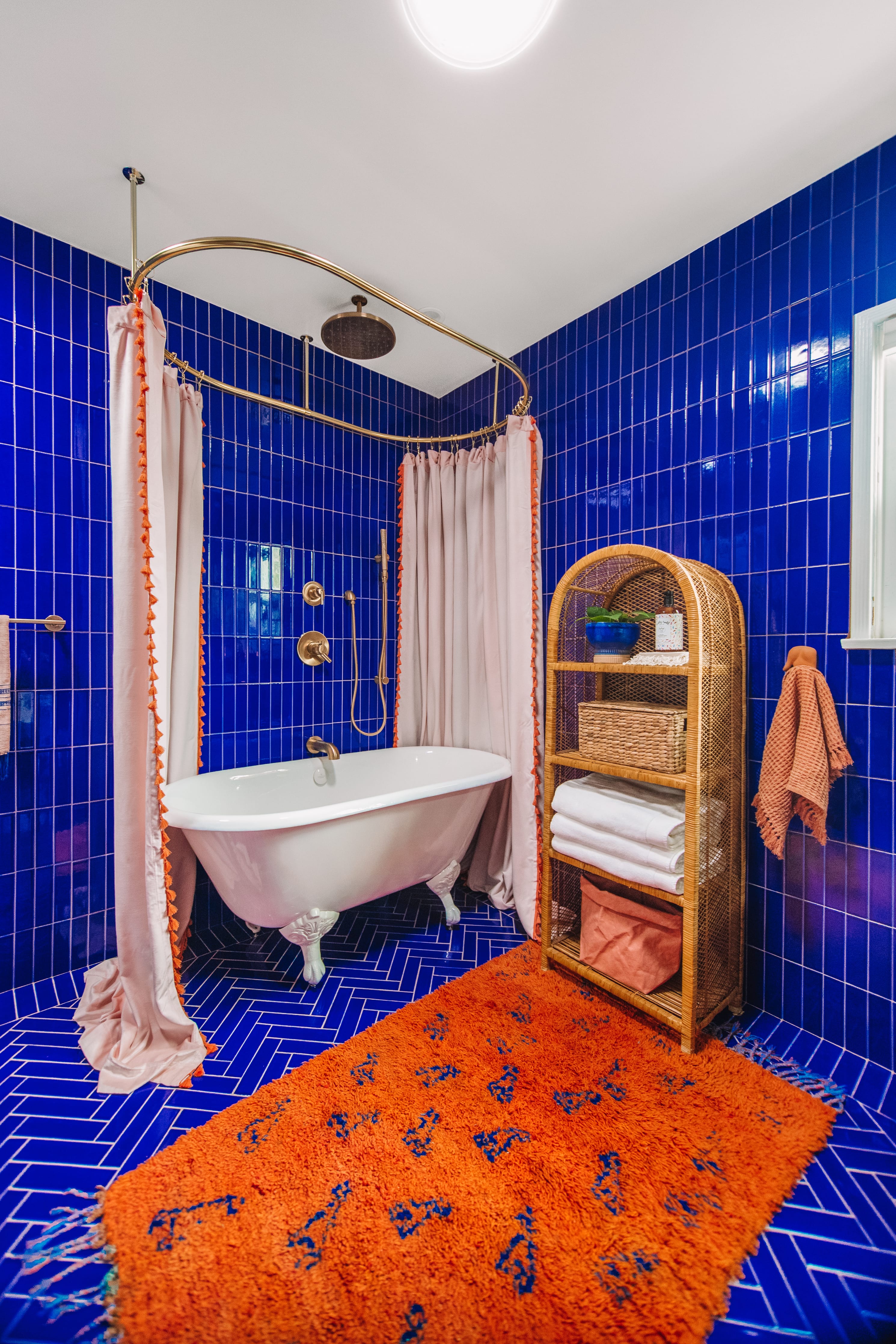 2x8 Original Ceramic Tile in Azul Gloss