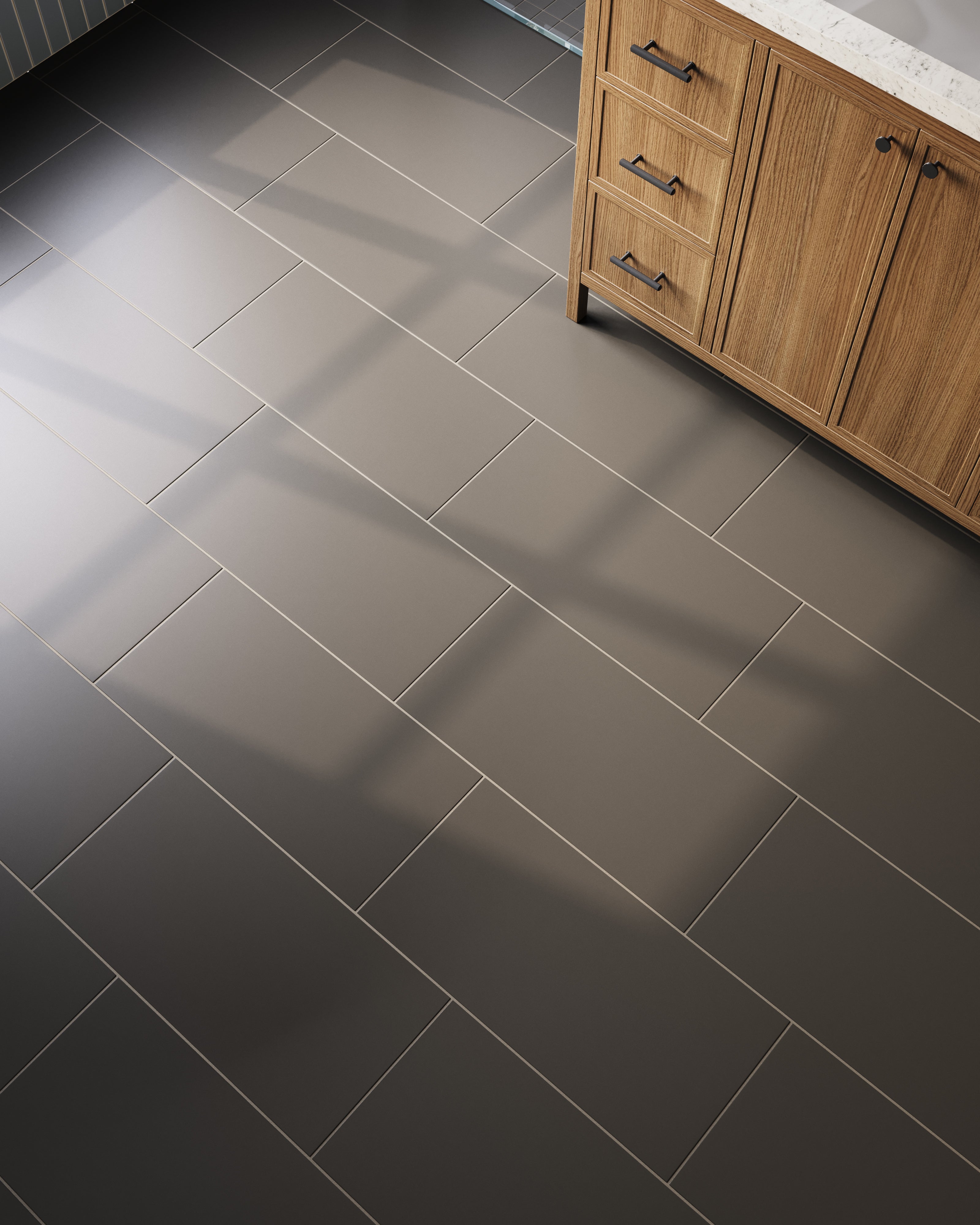12x24 Natural Press Ceramic Tile in Timberline Matte
