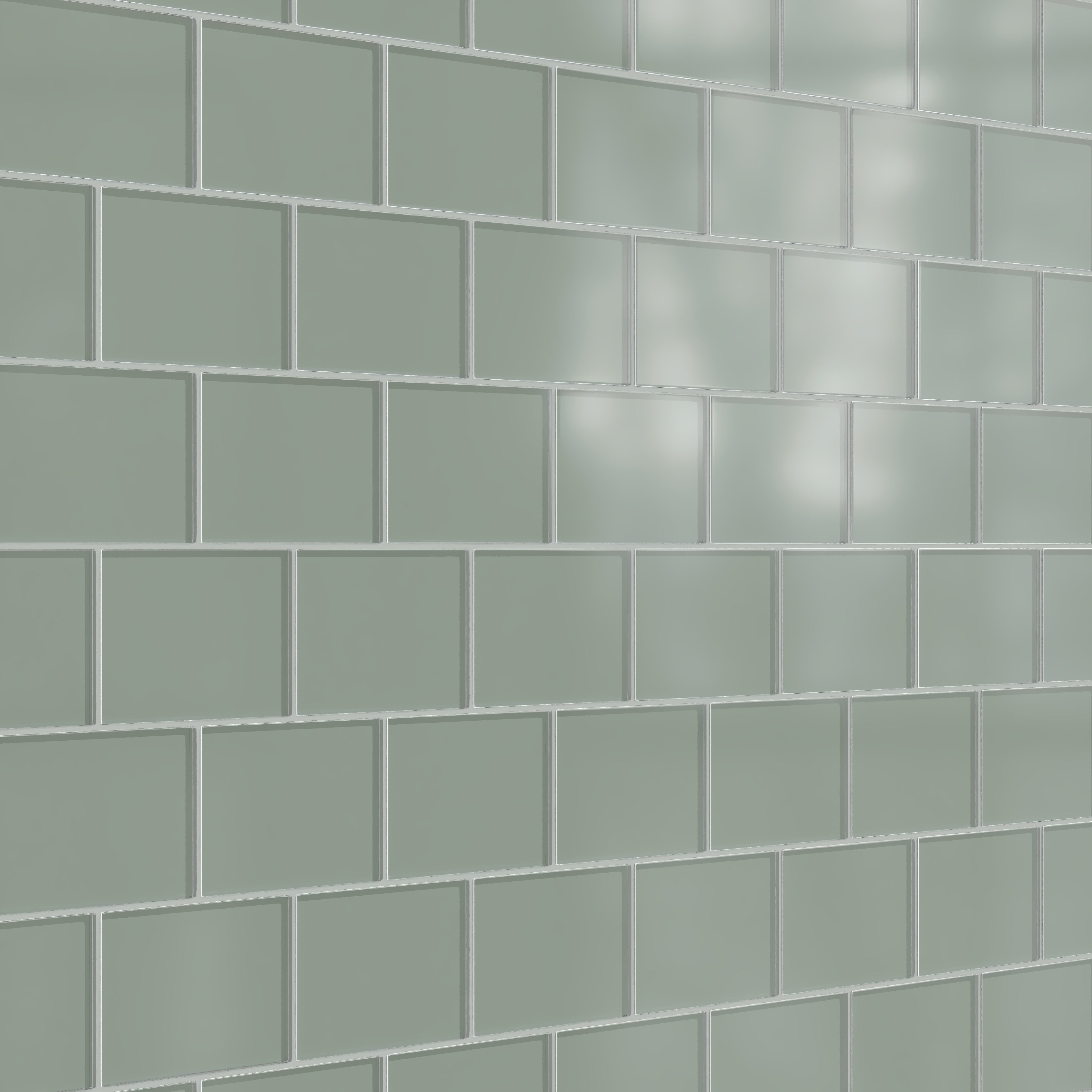 4x6 Glass Tile in Hummingbird Matte