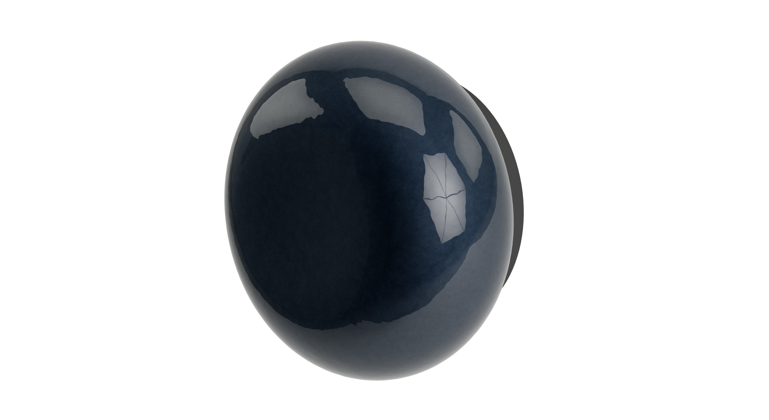 Foundry One Handle Wall Mount Diverter/Volume Control Shower Trim with Pebble Ceramic Knob Handle in Matte Black