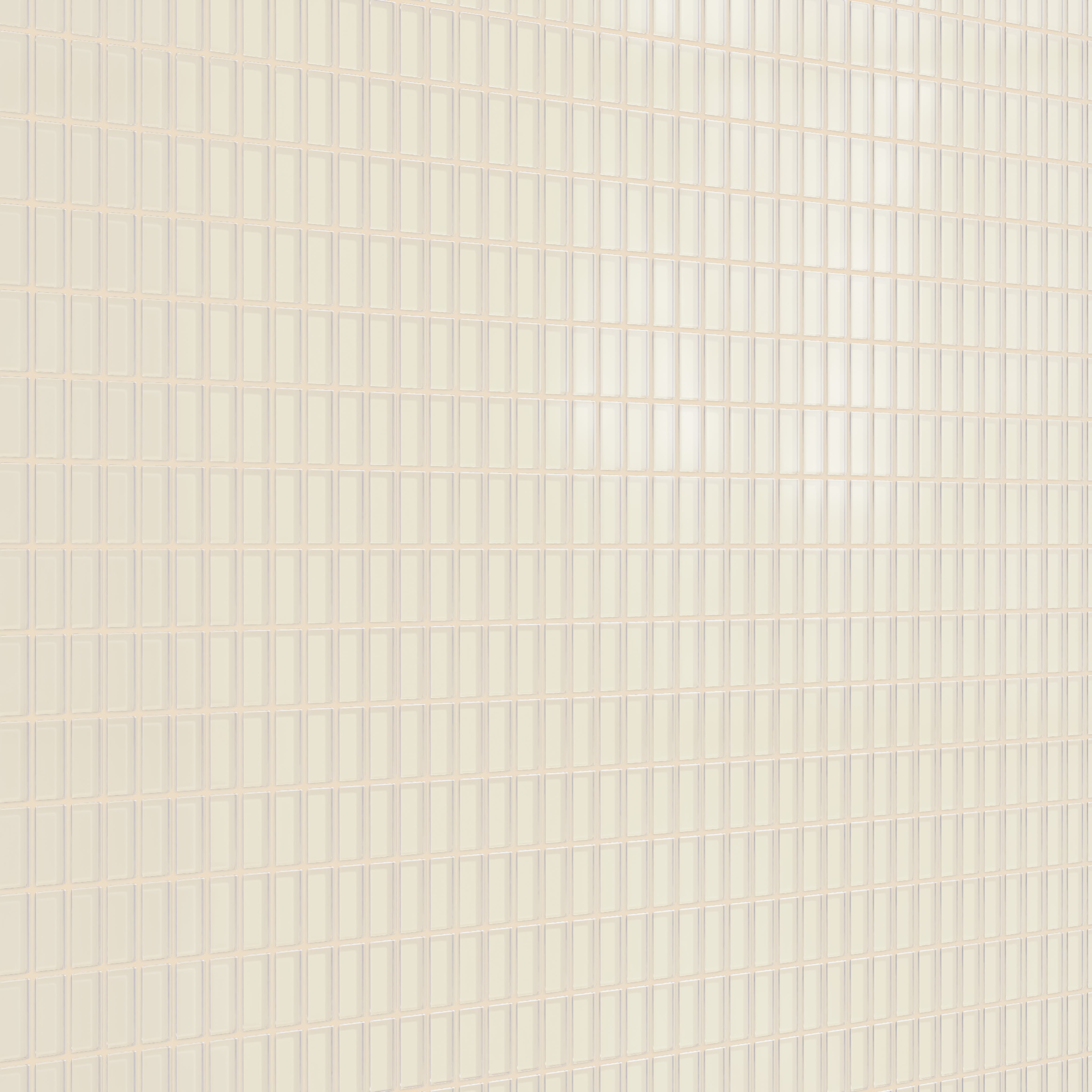 1x2 Straight Set Sheeted Glass Mosaic Tile in Sparrow Matte