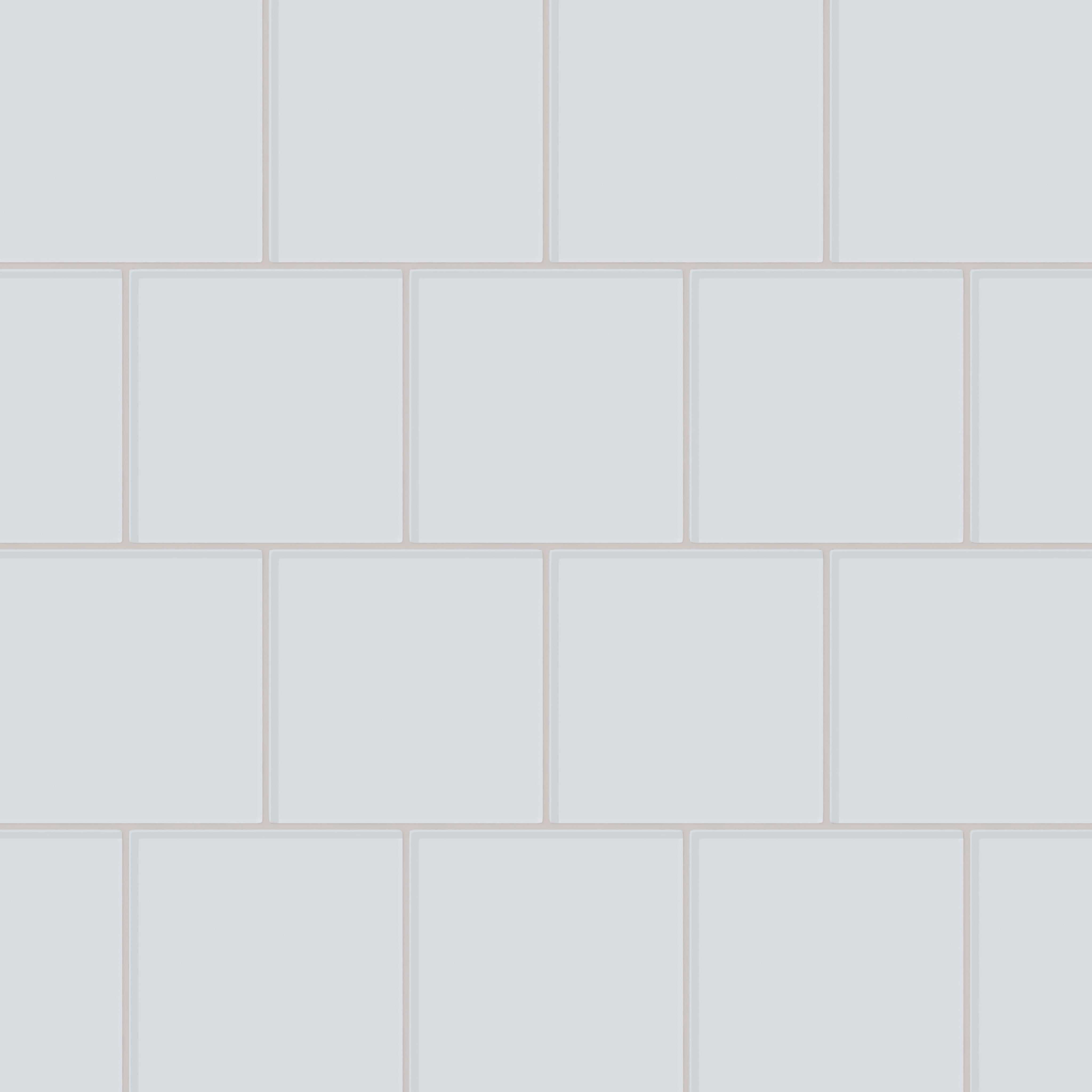 6x6 Glass Tile in Snowy Owl Gloss
