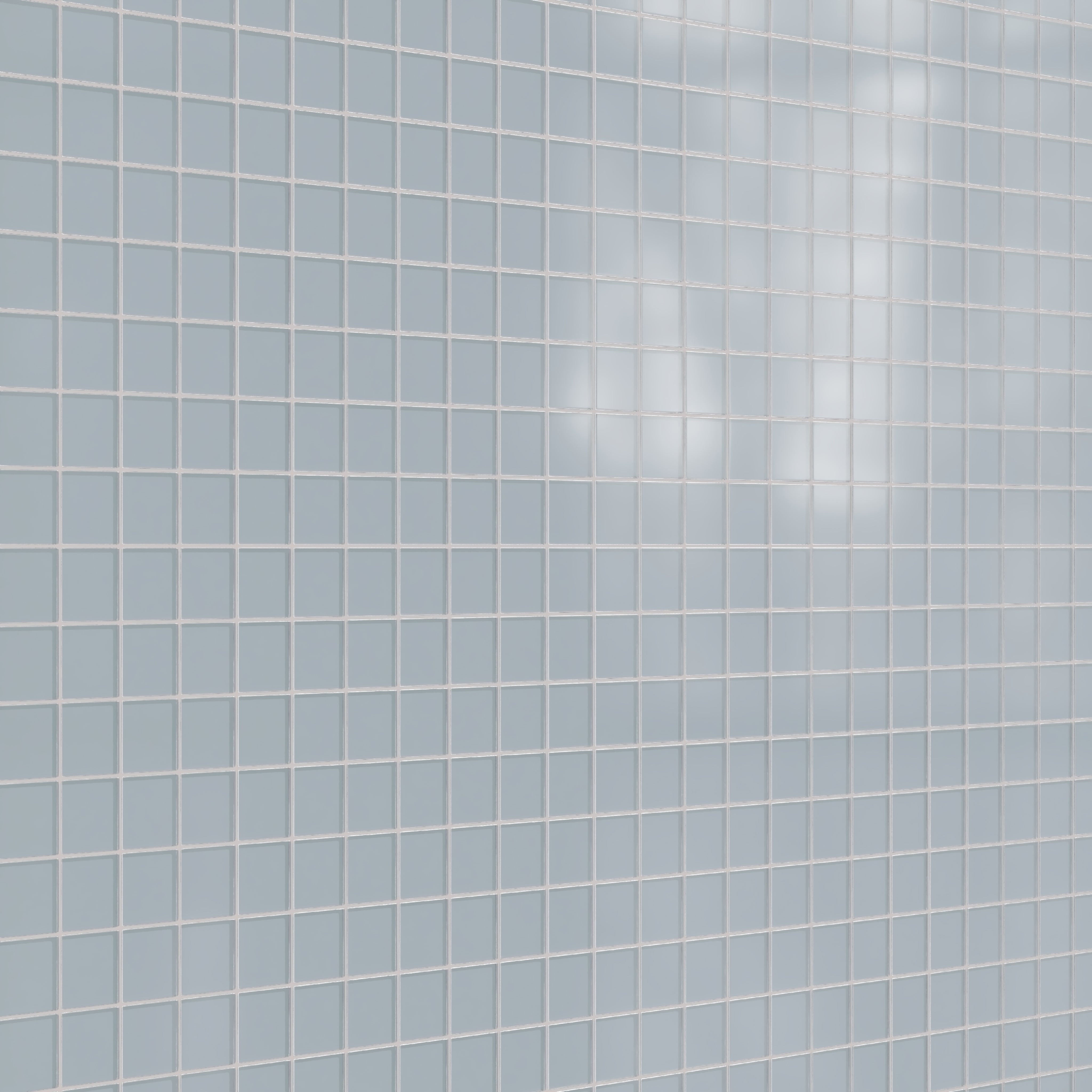 3x3 Straight Set Sheeted Glass Mosaic Tile in Pinyon Jay Matte