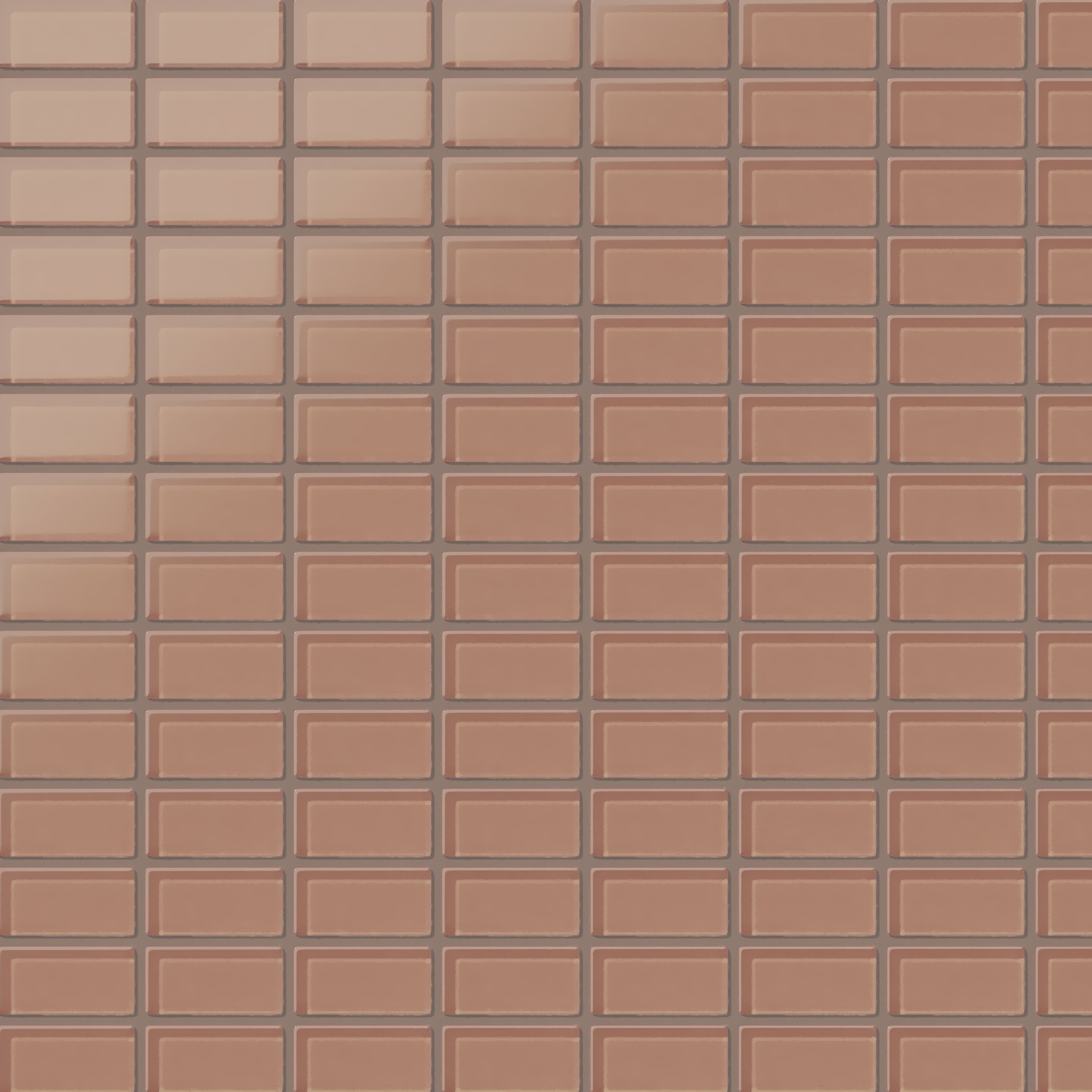 1x2 Straight Set Sheeted Glass Mosaic Tile in Sora Matte