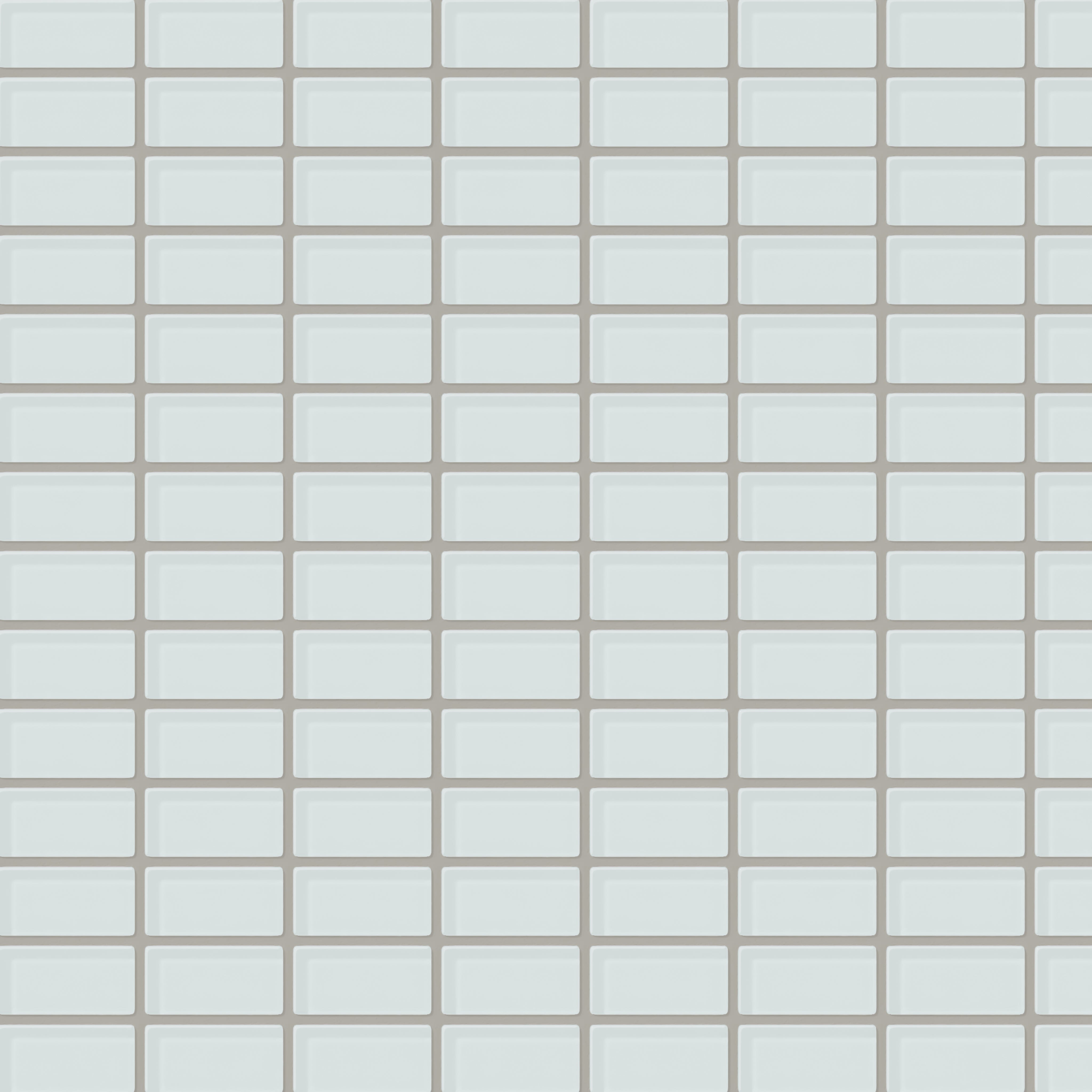 1x2 Straight Set Sheeted Glass Mosaic Tile in Warbler Gloss