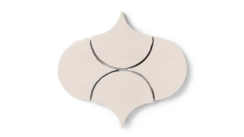 Ogee Drop Original Ceramic Tile in Ivory Gloss