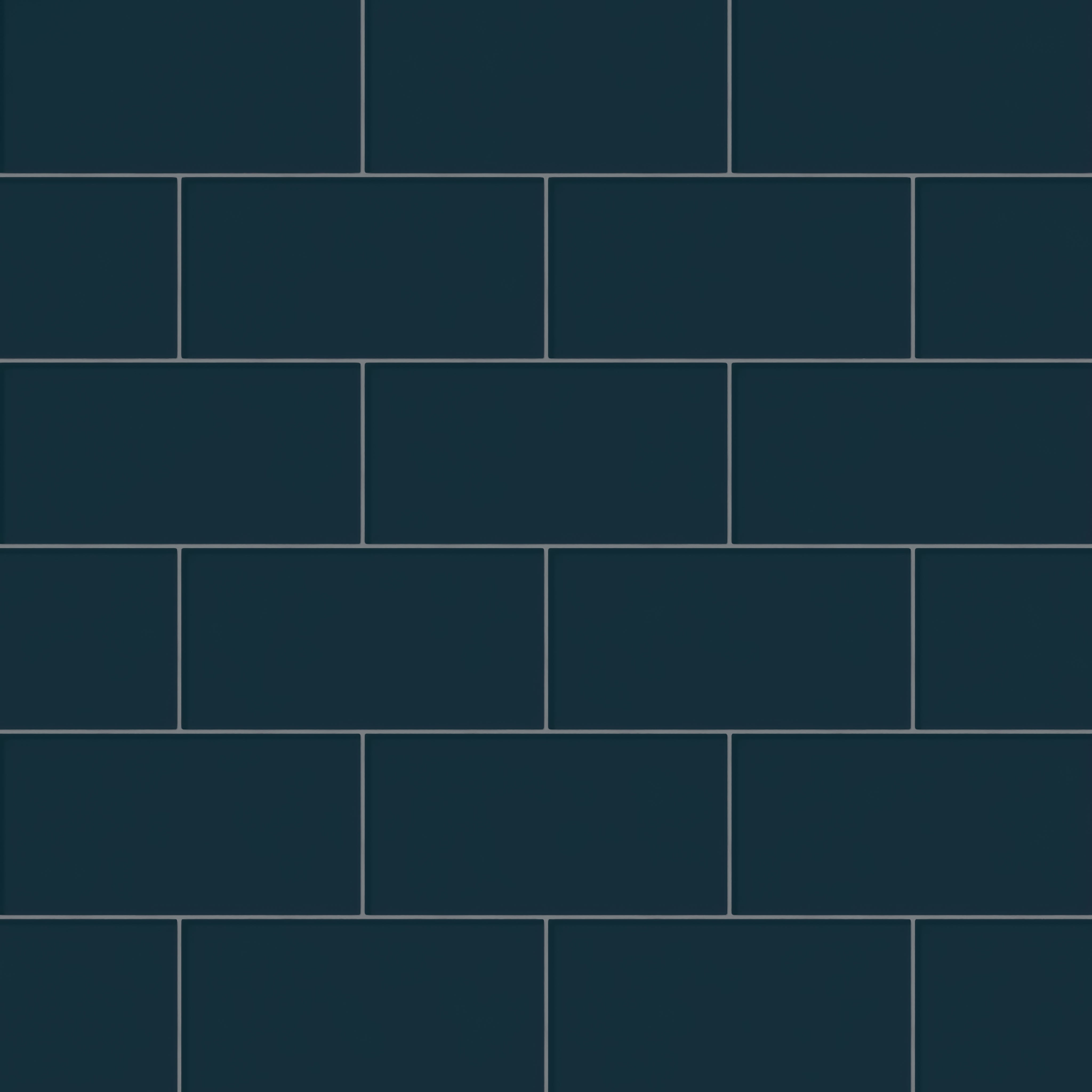 6x12 Glass Tile in Grackle Gloss