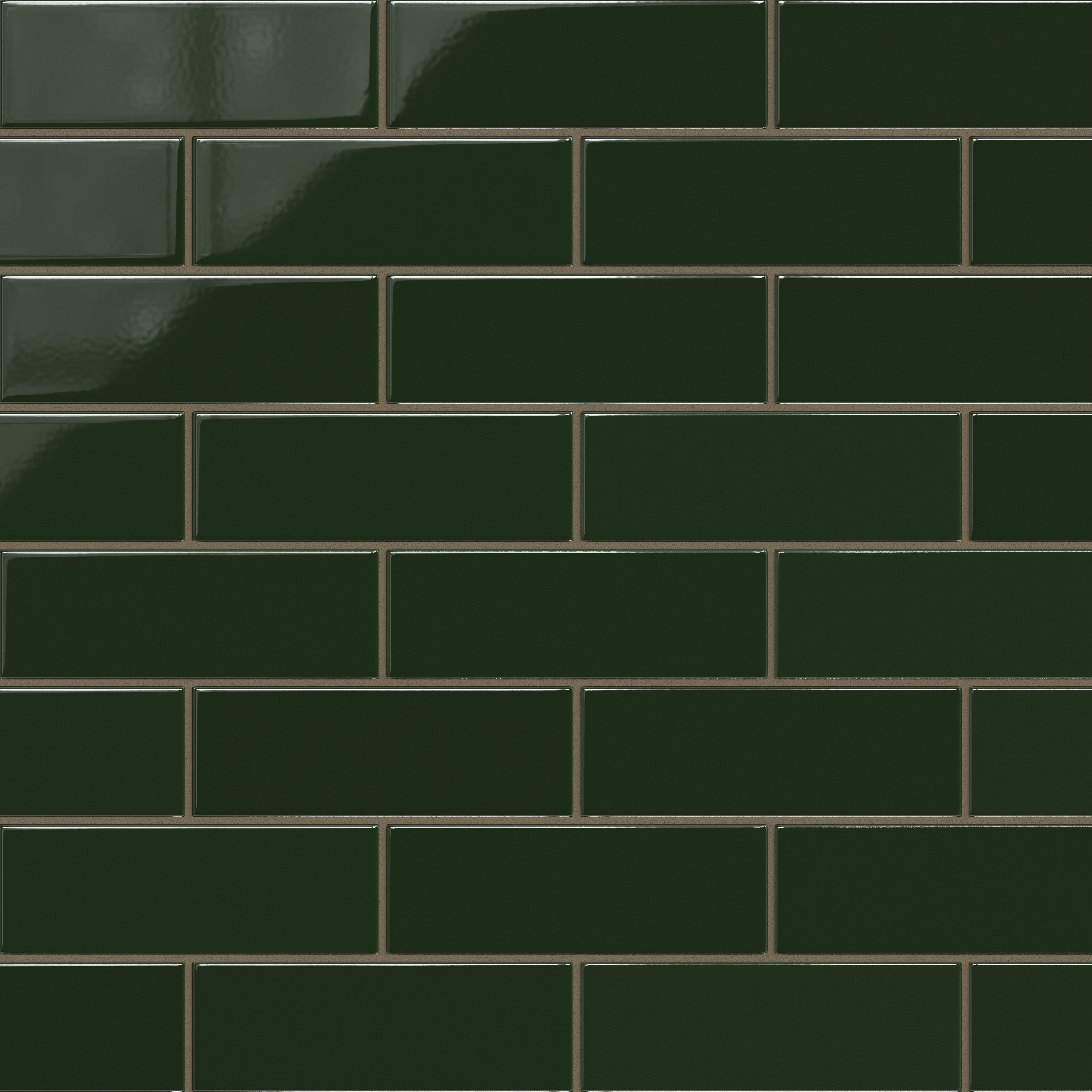 3x9 Original Ceramic Tile in Hunter Green Gloss