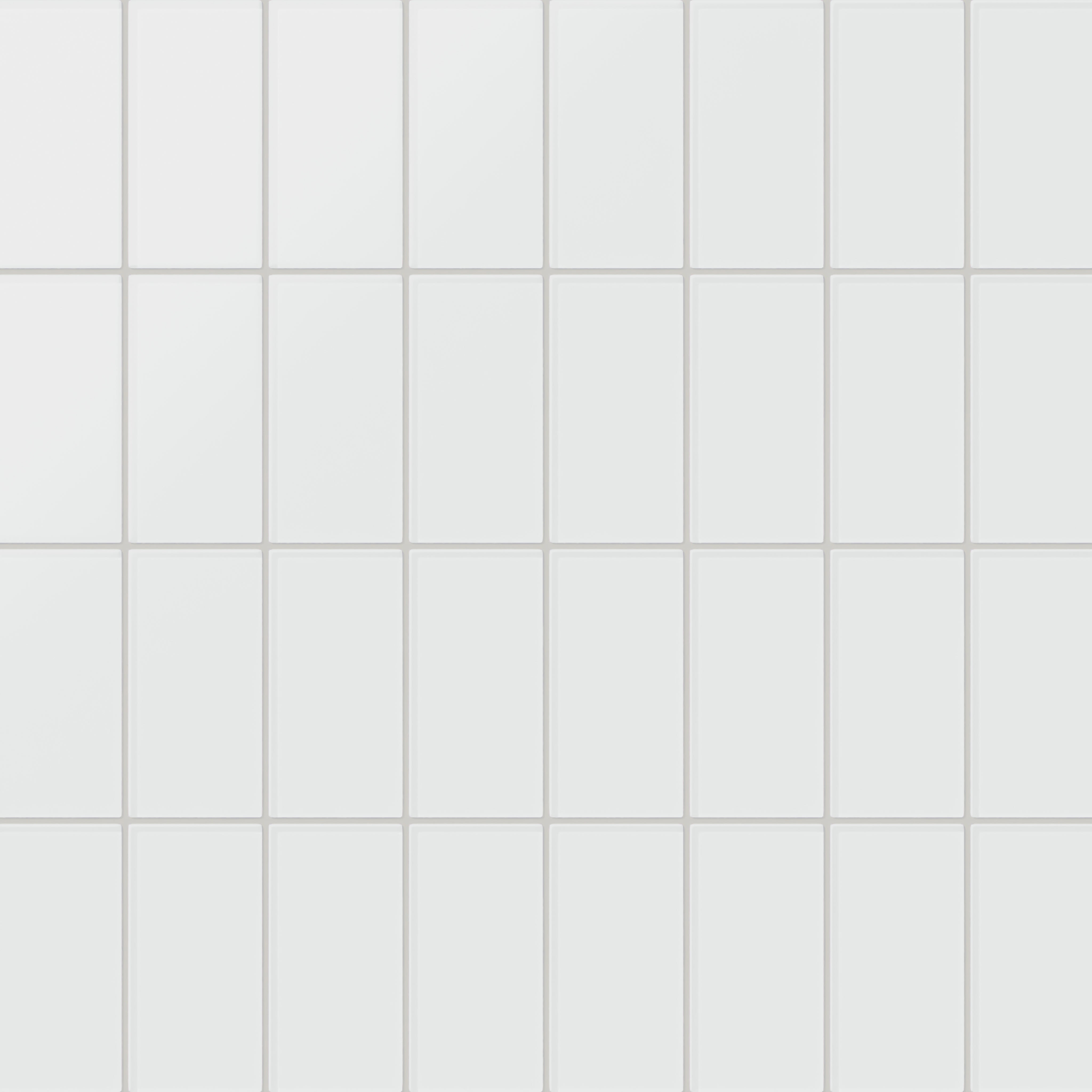 3x6 Glass Tile in Egret Matte