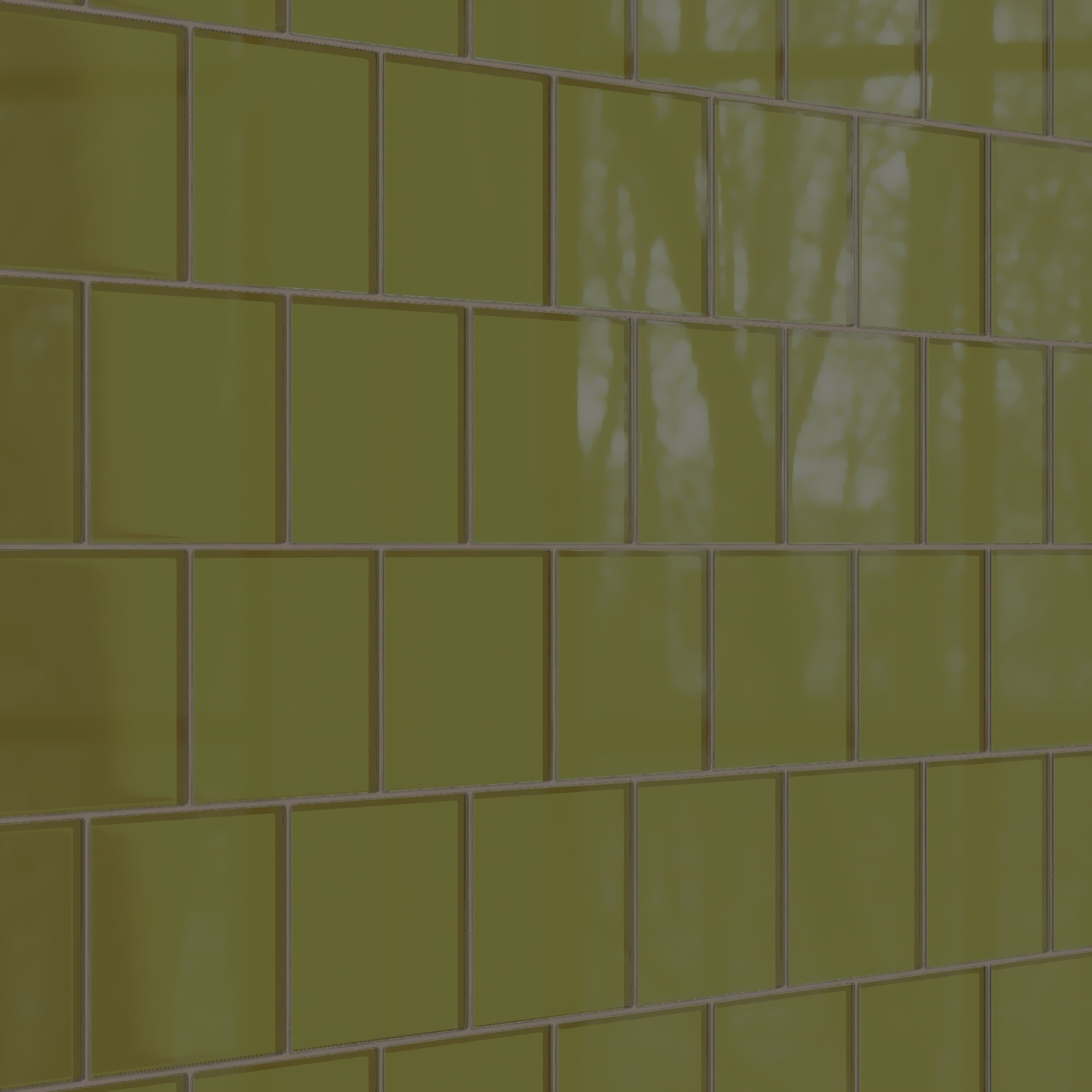 6x6 Glass Tile in Cormorant Gloss
