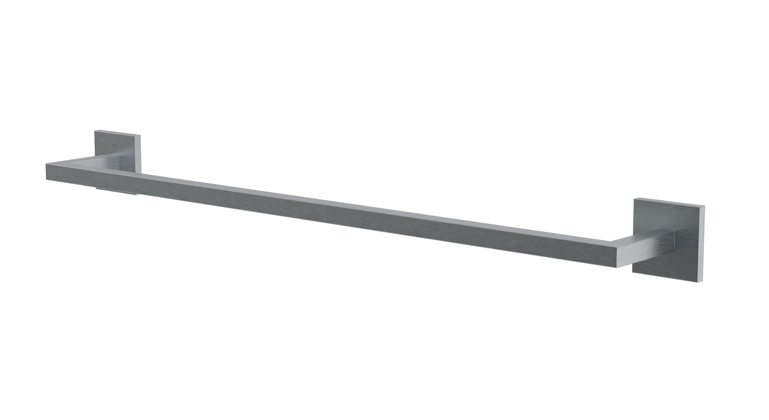 Flatiron Square Towel Bar 24" in Satin Chrome
