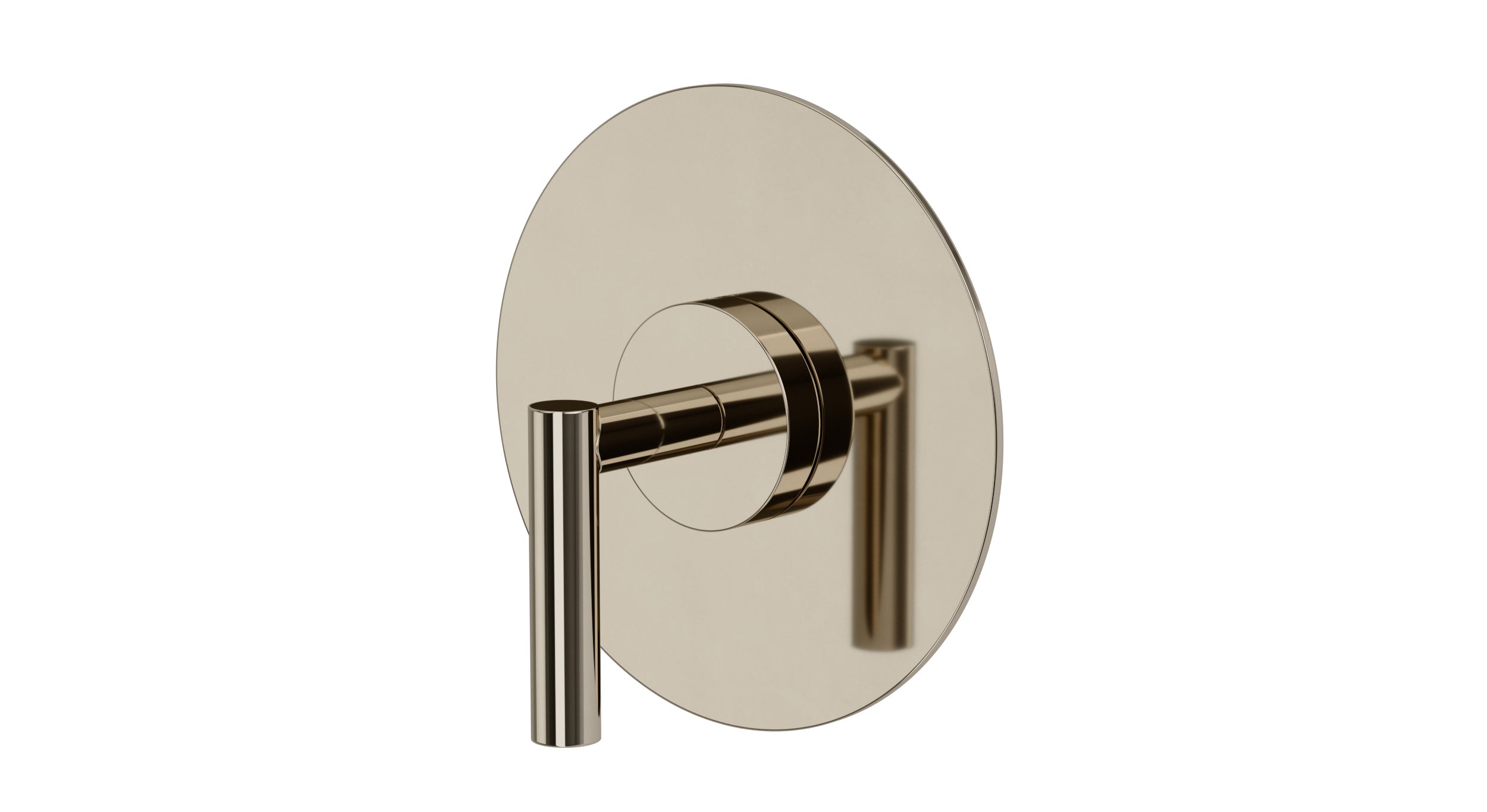 Contour One Handle Wall Mount Shower Trim with Soft Lever Handle