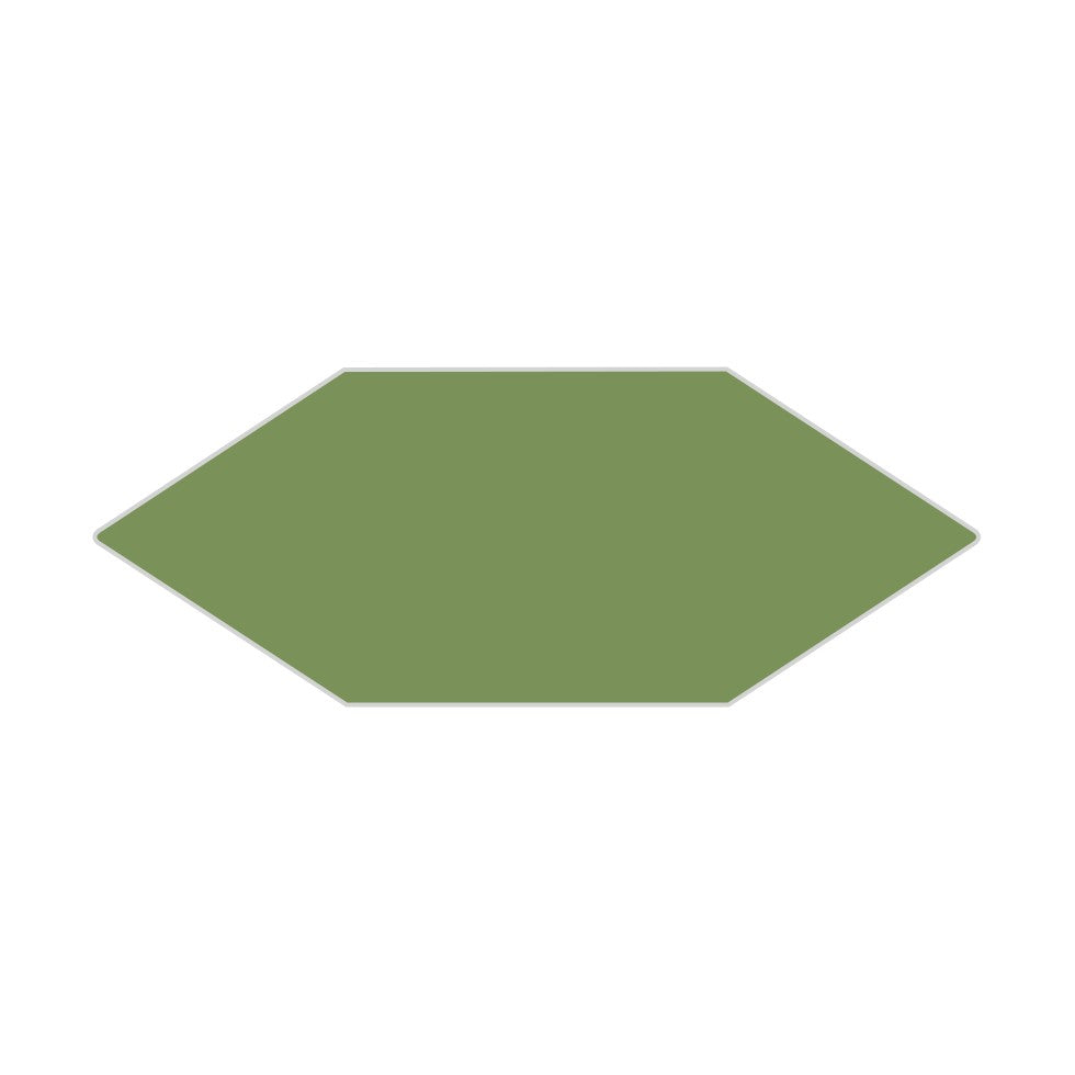 Picket Original Ceramic Tile in Kelp Matte