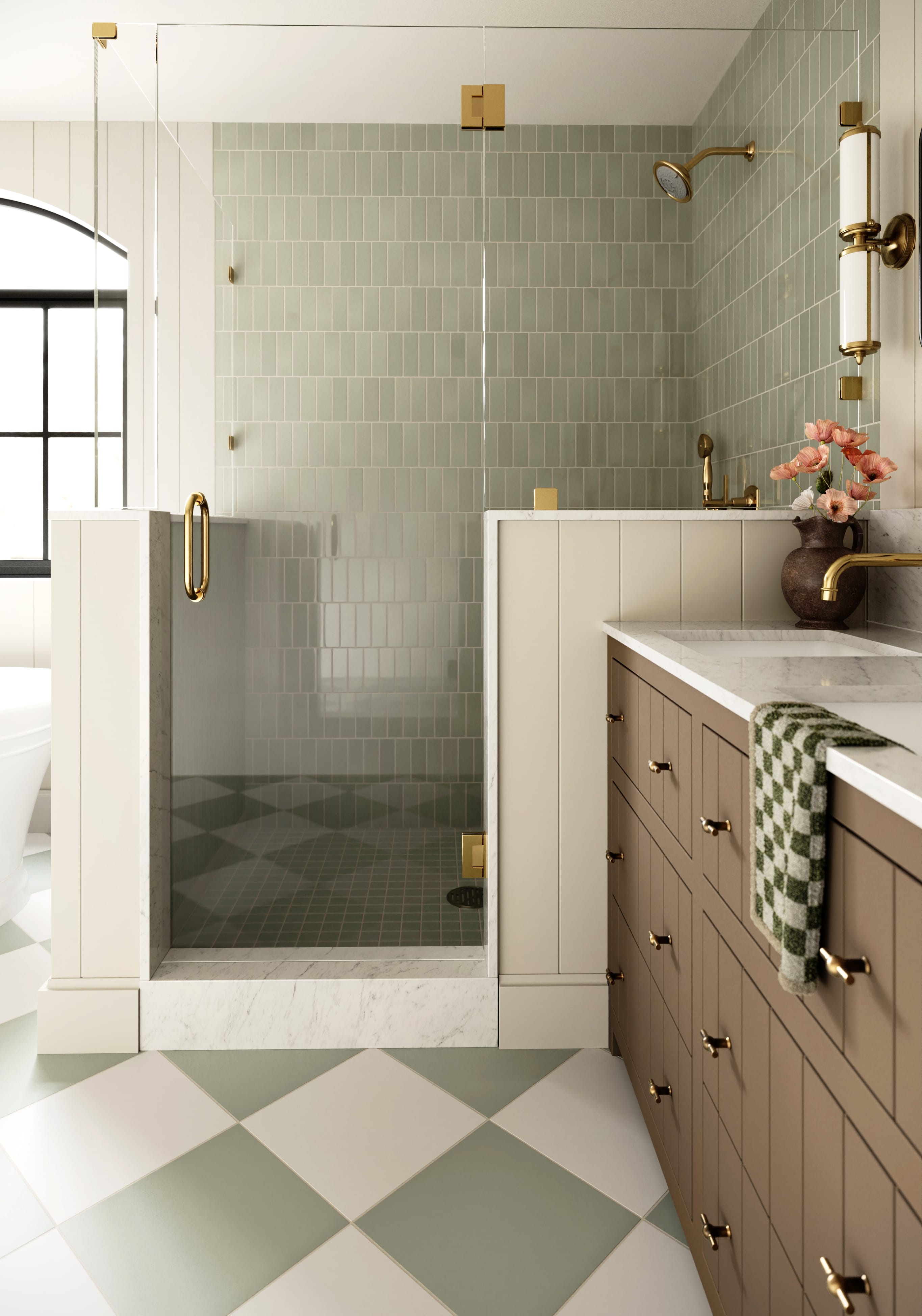 12x12 Natural Press Ceramic Tile in Salt Creek and Manzanita