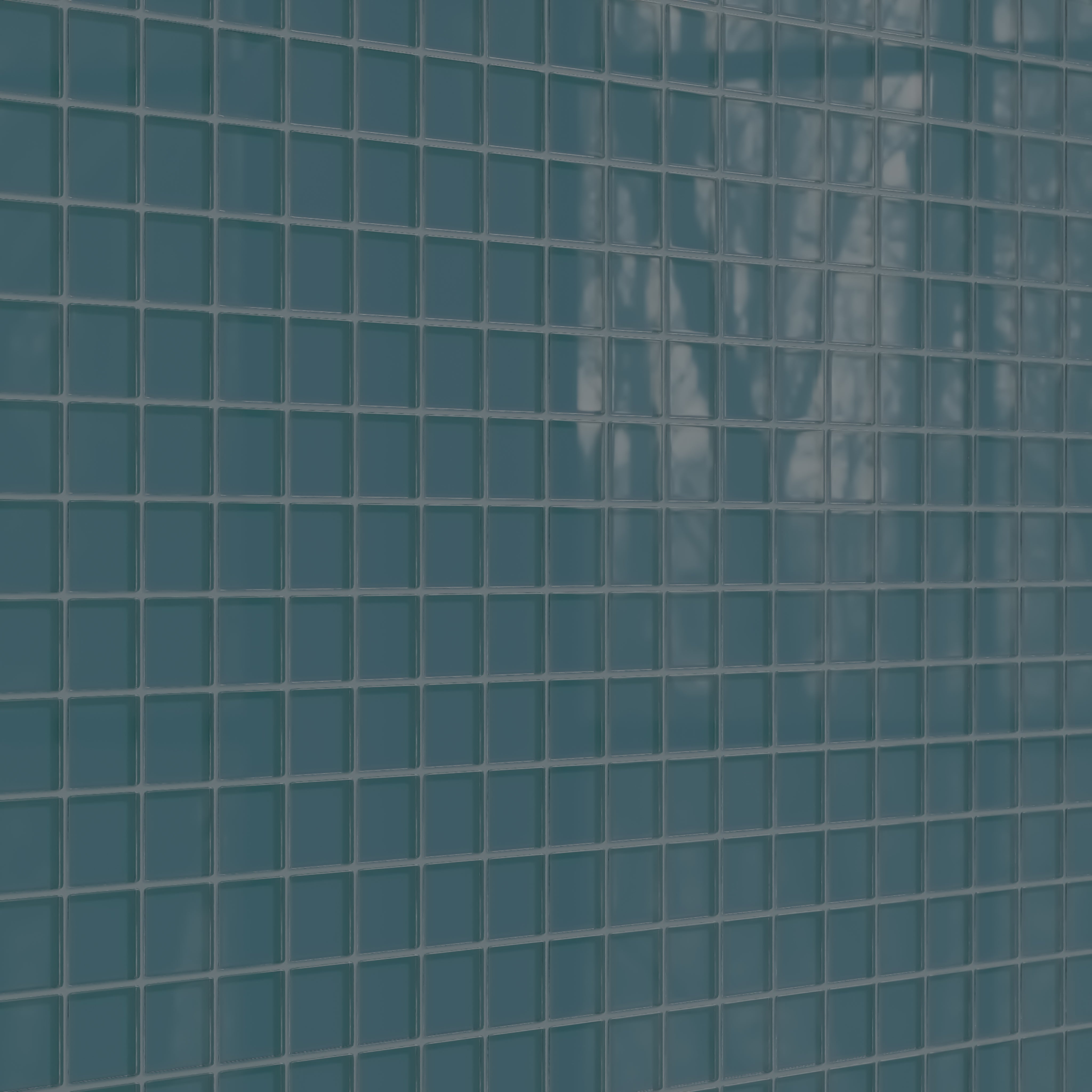 2x2 Straight Set Sheeted Glass Mosaic Tile in Magpie Gloss