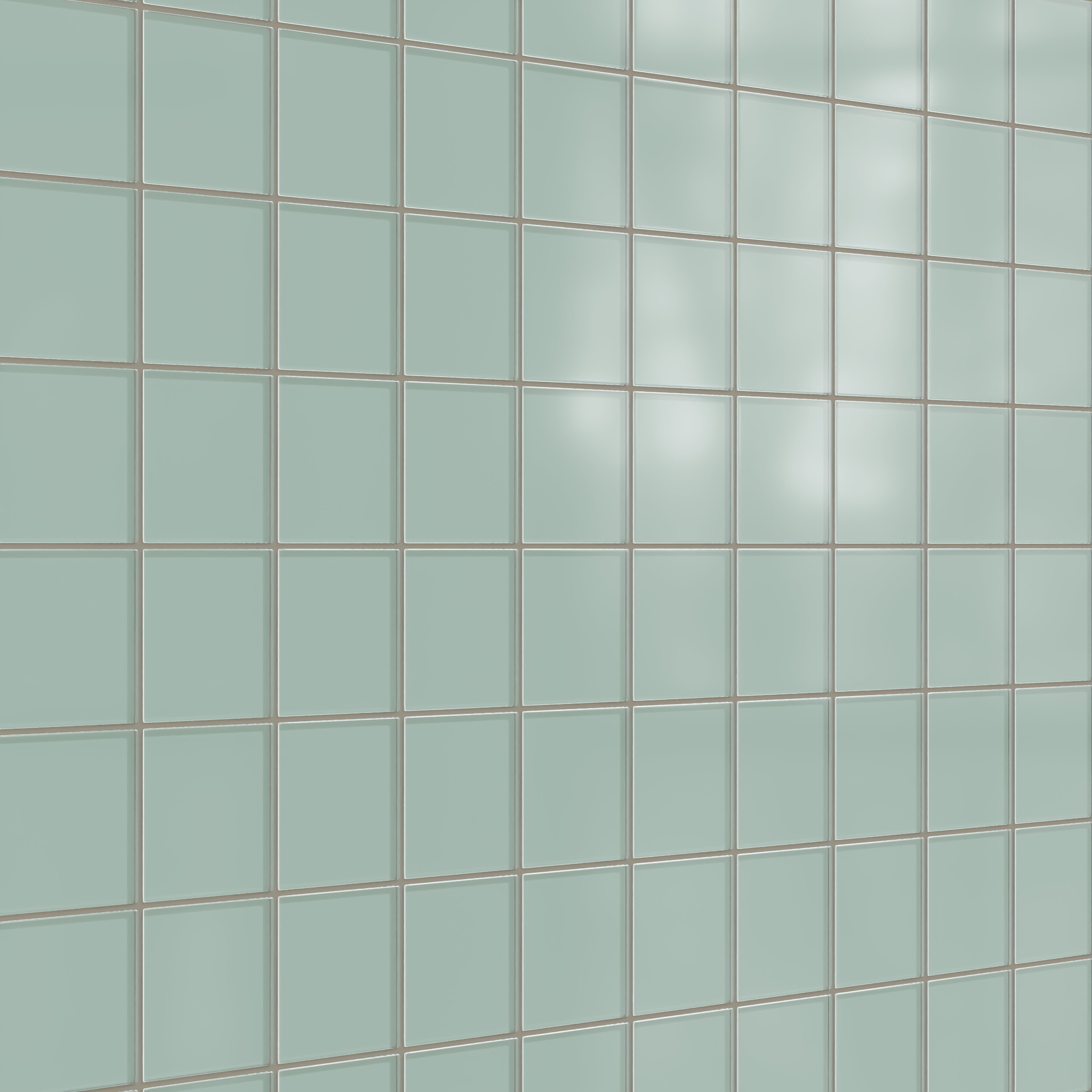 4x4 Glass Tile in Kingfisher Matte