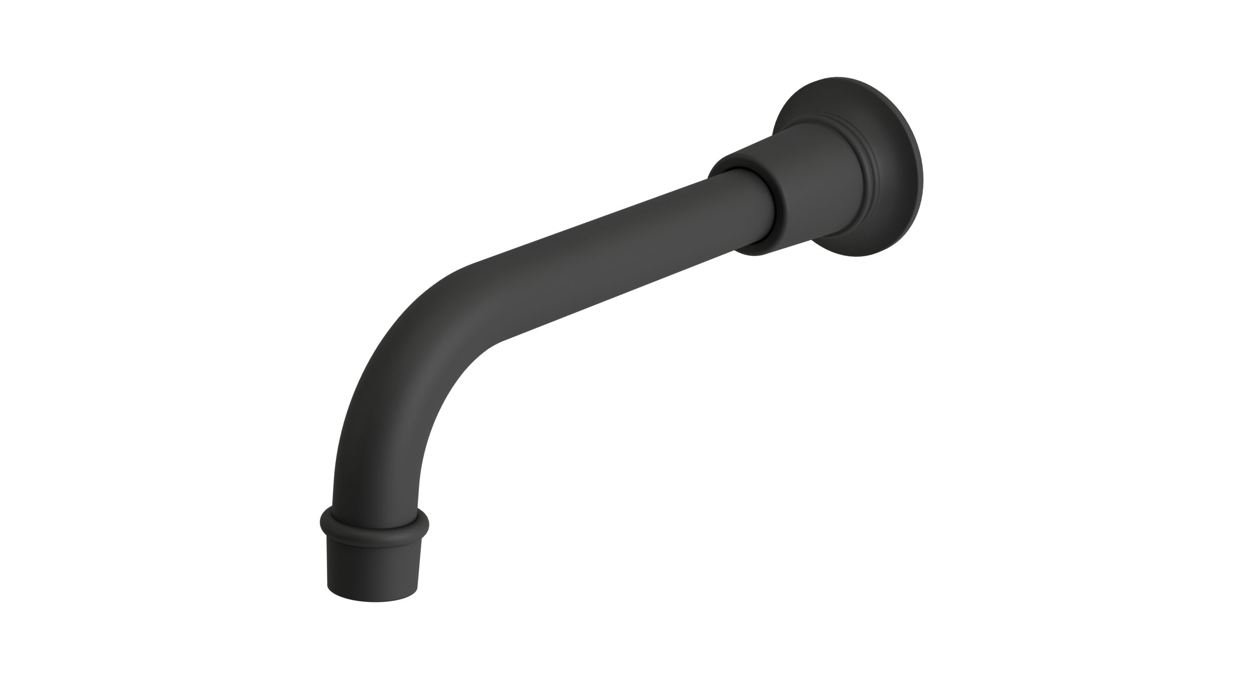 Emerson Wall Mount 8.25" Spout in Matte Black