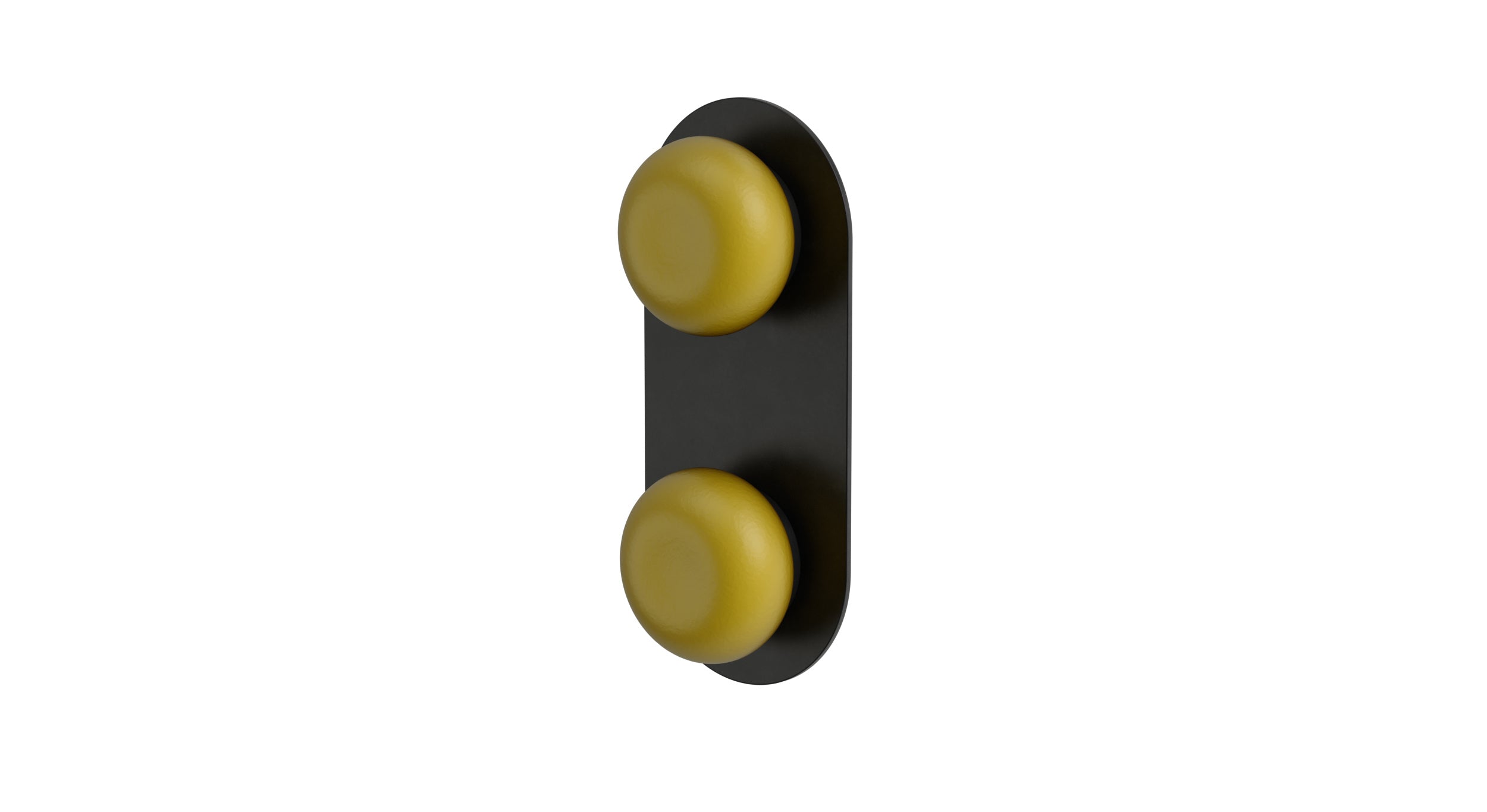Foundry Two Handle Wall Mount Shower Trim with Pebble Ceramic Knob Handles in Oil Rubbed Bronze
