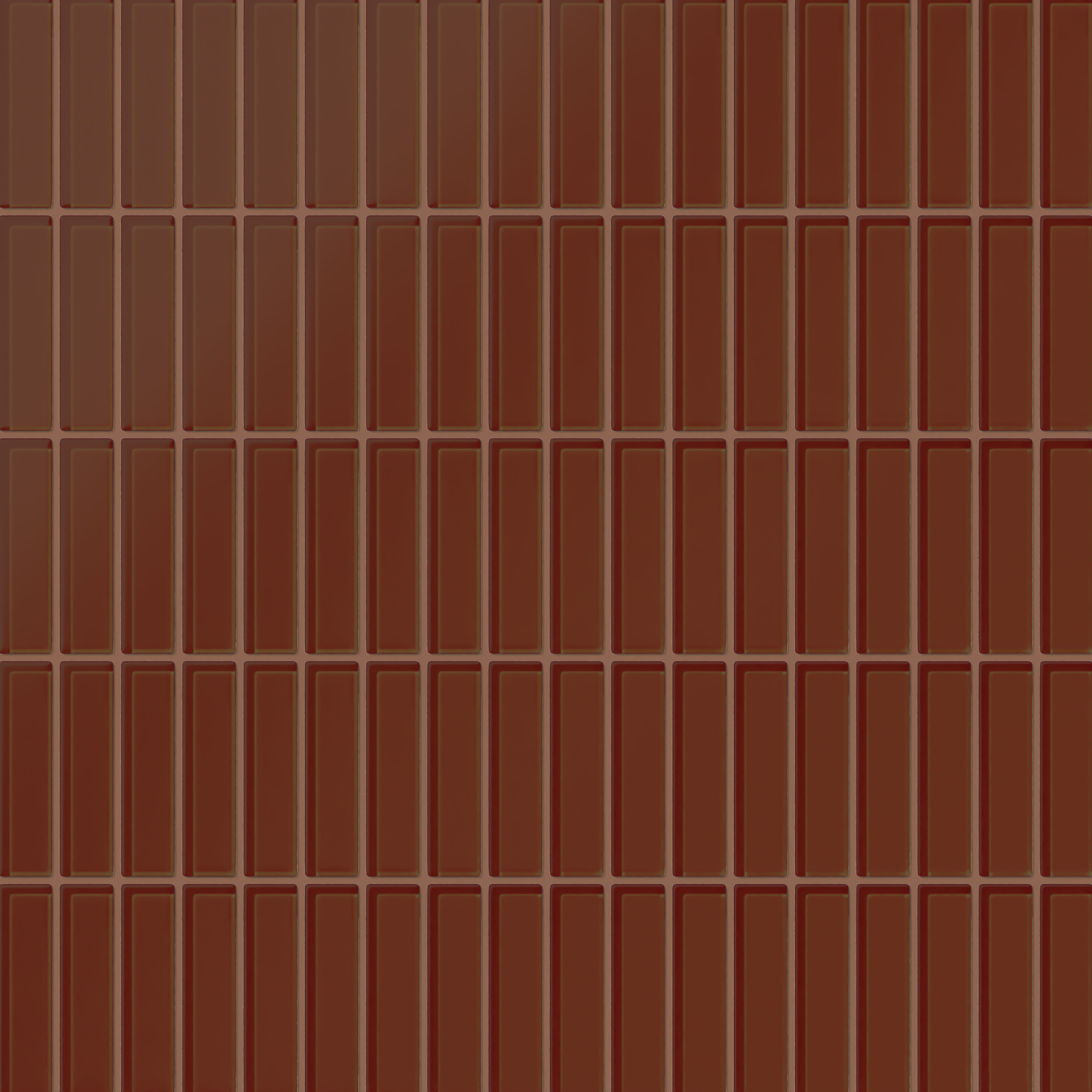1x4 Straight Set Sheeted Glass Mosaic Tile in Pheasant Matte