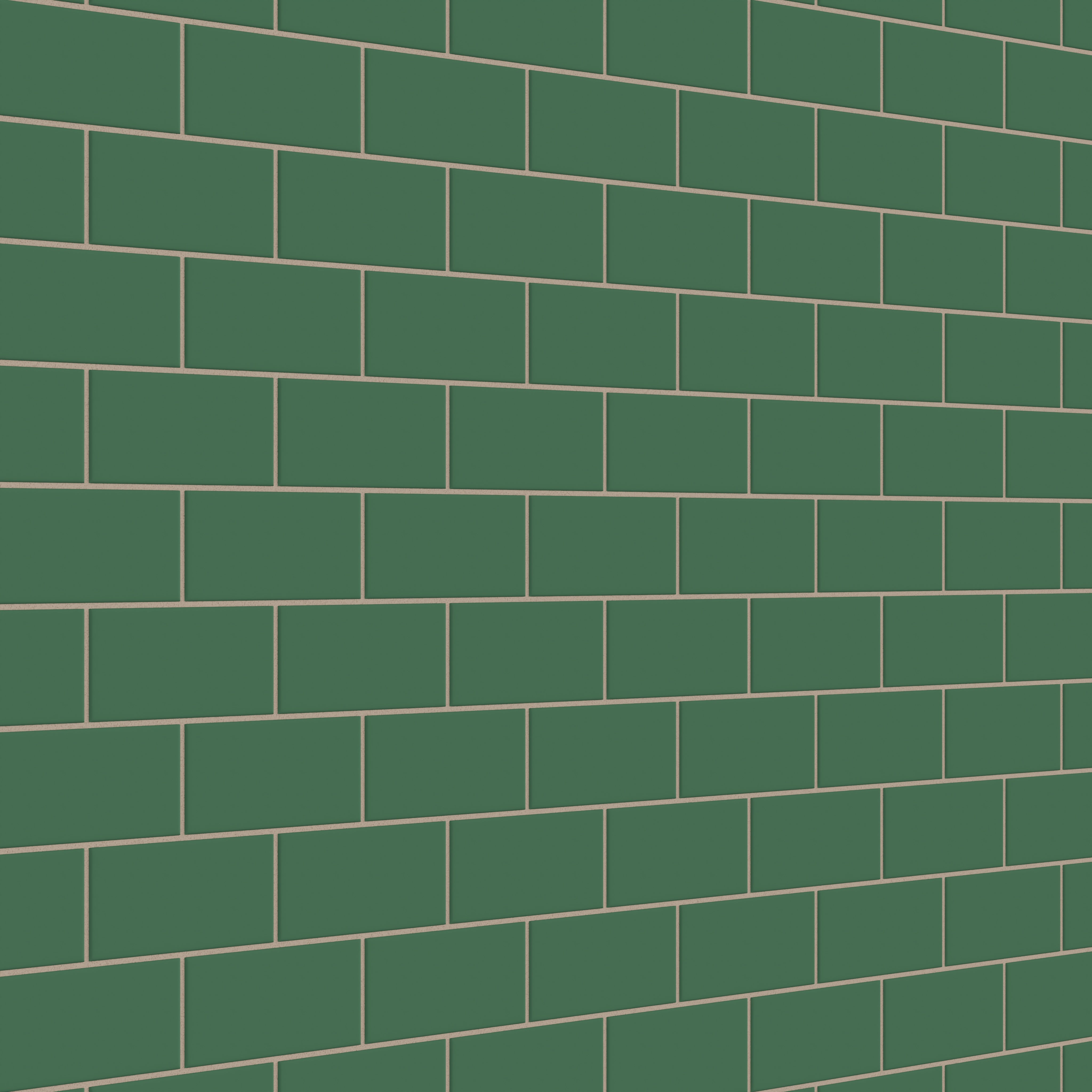 3x6 Natural Press Ceramic Tile in Viridian Matte