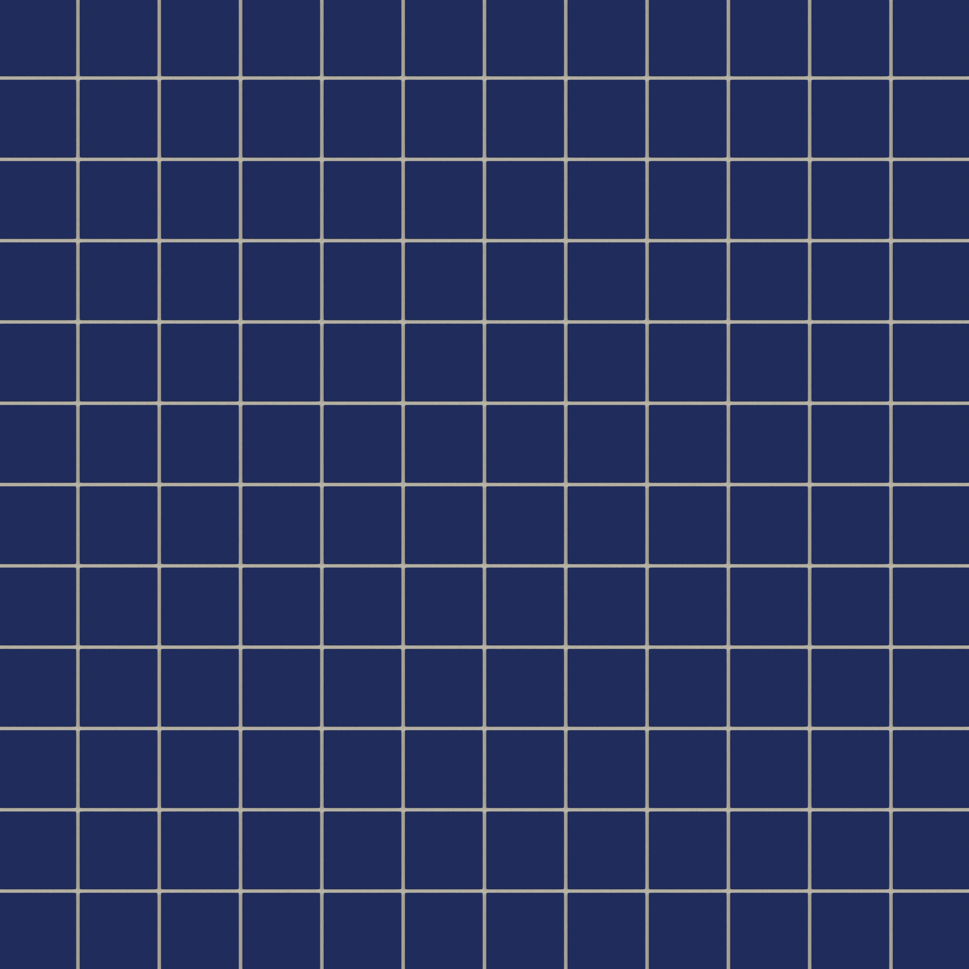 3x3 Straight Set Sheeted Natural Press Ceramic Mosaic Tile in Ultramarine Matte