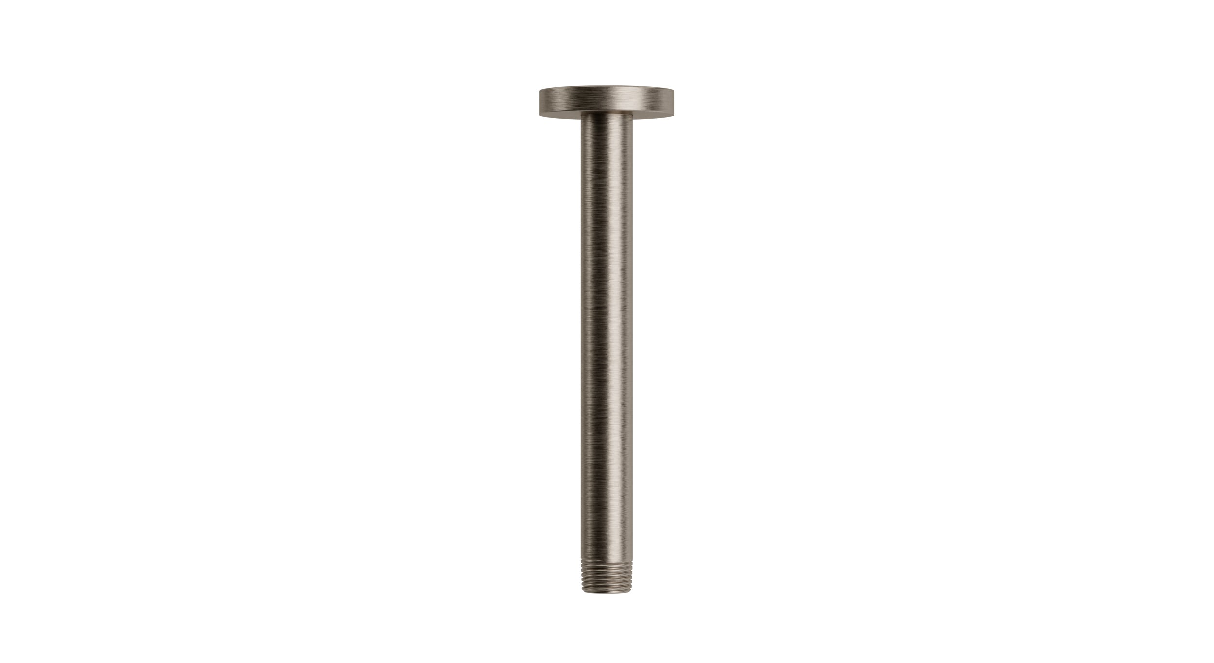 Contour & Foundry 8" Straight Shower Arm with Flange in Antique Nickel