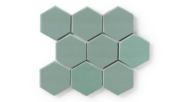 4" Hexagon Original Ceramic Tile in Amalfi Coast Matte