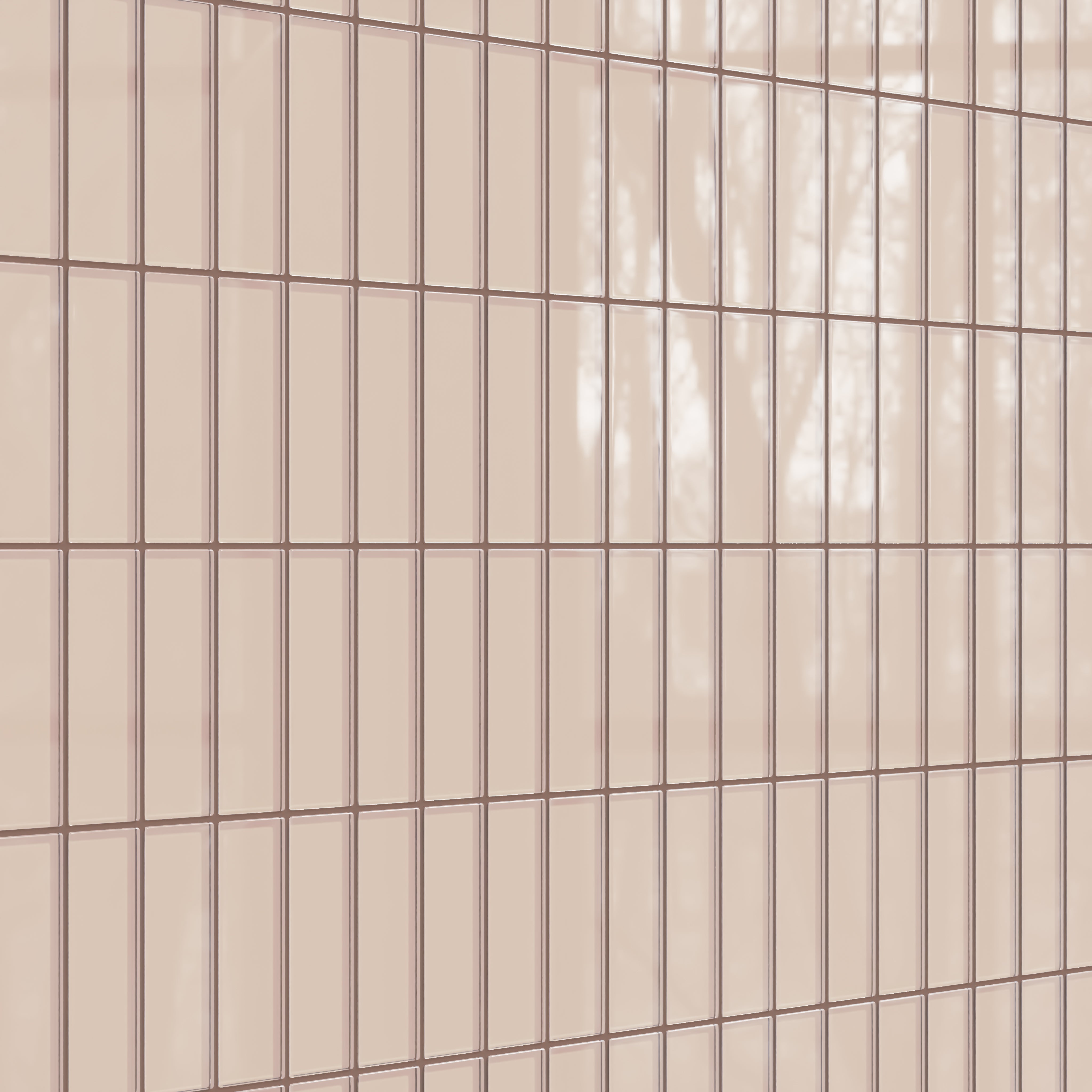2x6 Glass Tile in Rosy Finch Gloss