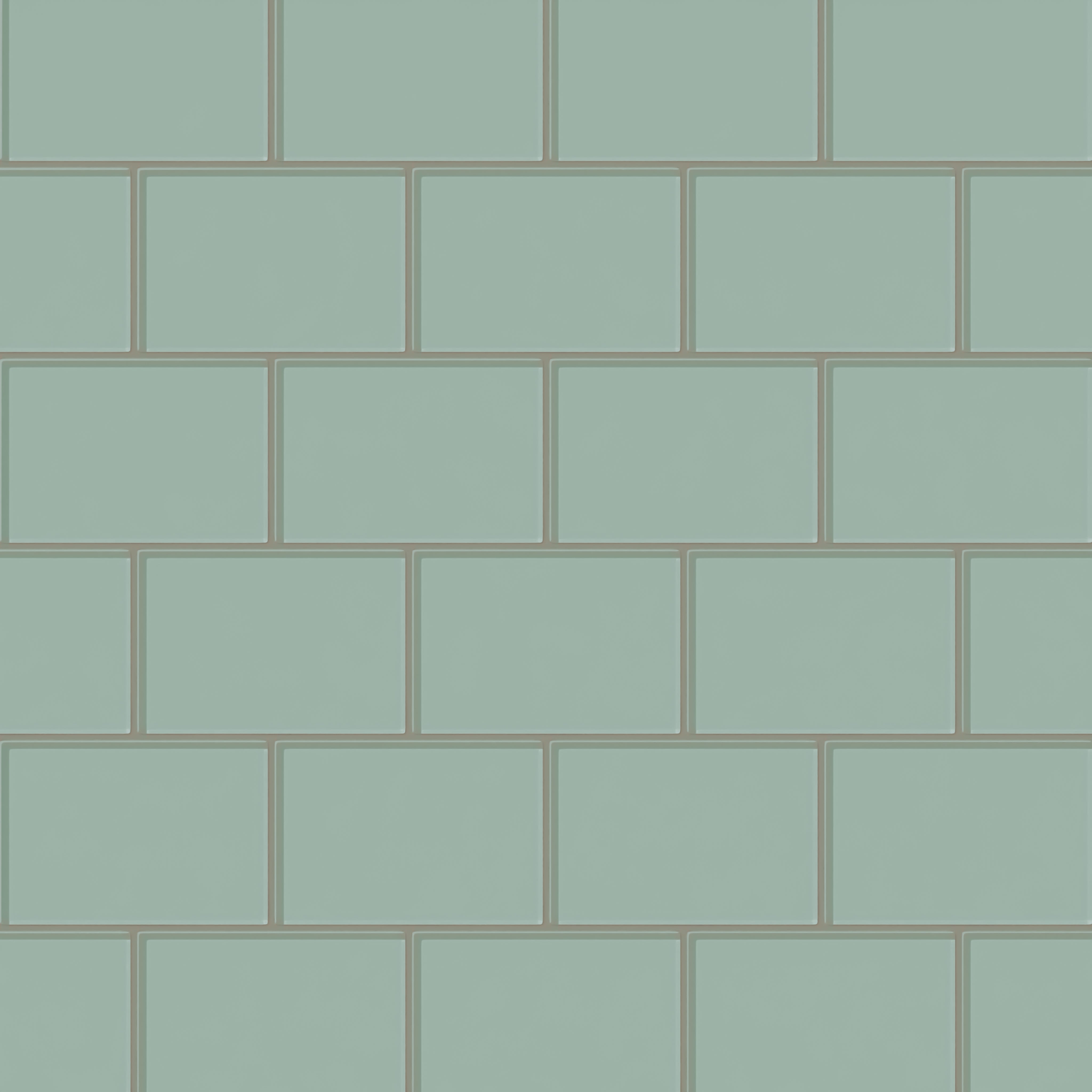 4x6 Glass Tile in Kingfisher Gloss