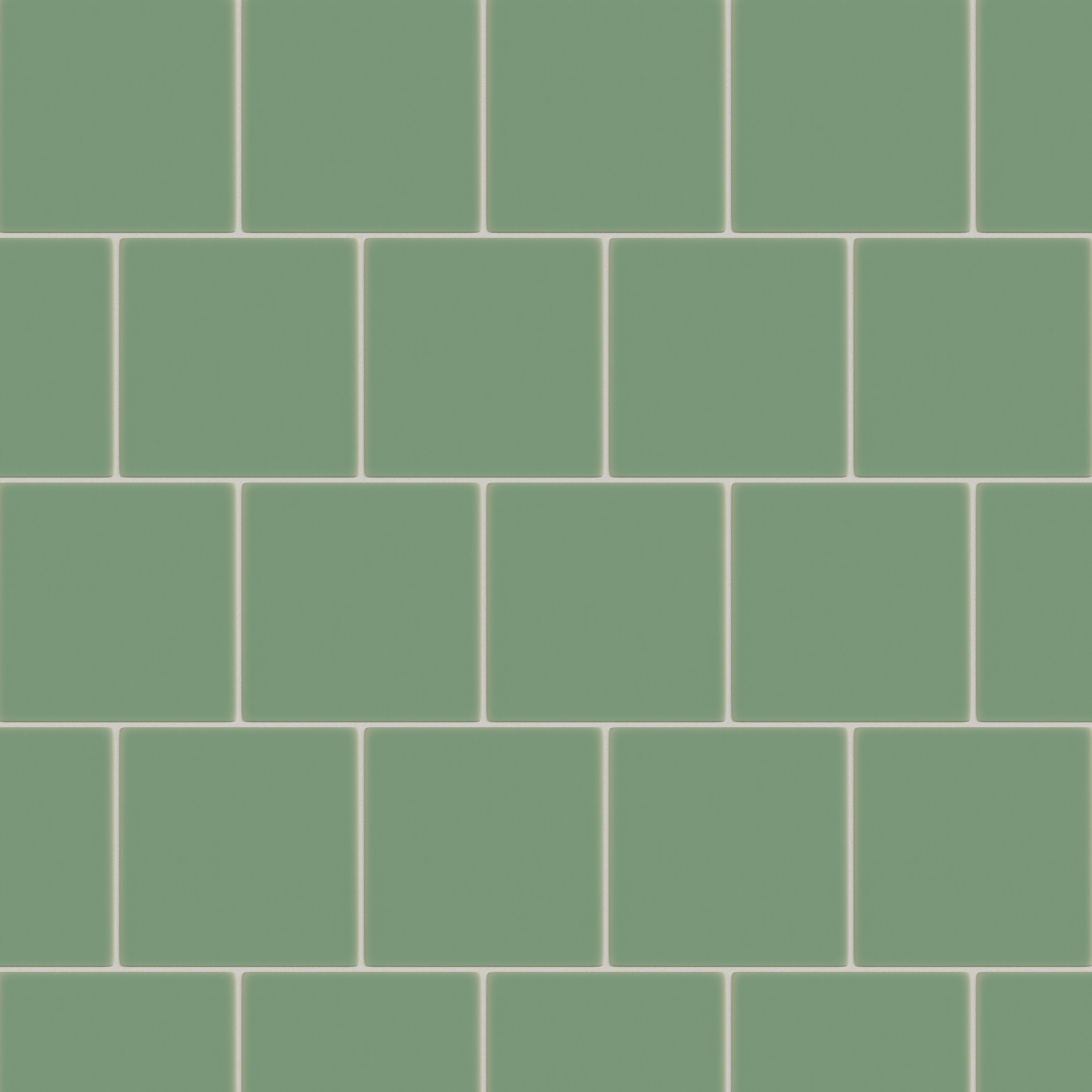 8x8 Original Ceramic Tile in Sea Green Matte