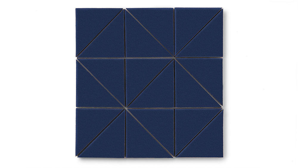4" Triangle Original Ceramic Tile in Lake Tahoe Matte