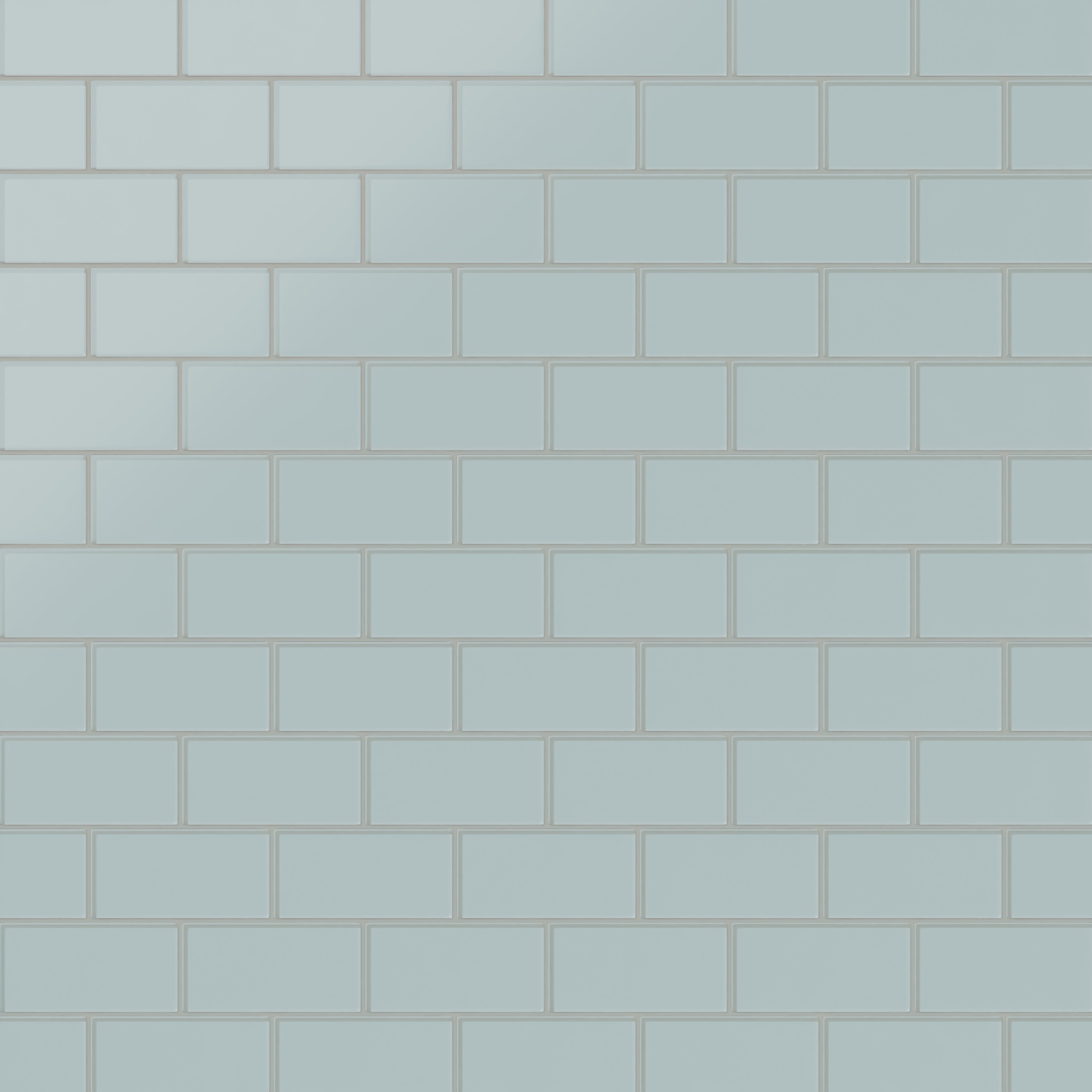 3x6 Glass Tile in Great Blue Heron Matte