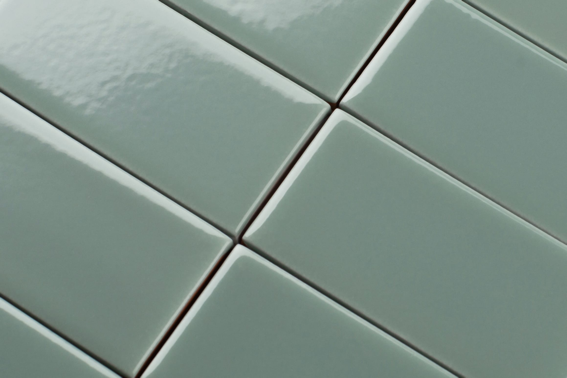 1x1 Straight Set Sheeted Original Ceramic Mosaic Tile in Flagstone Gloss