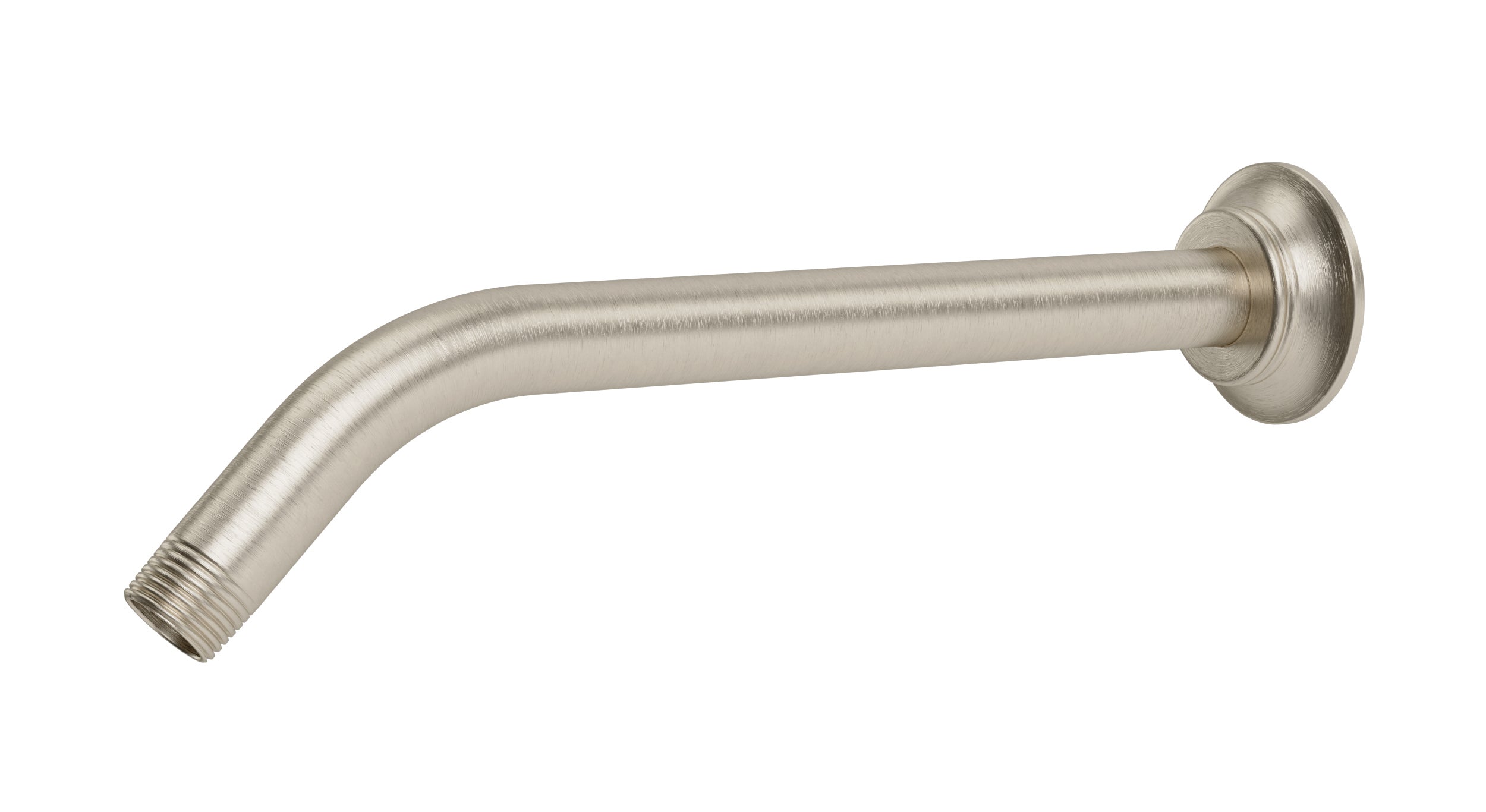 Emerson 45-Degree 12" Shower Arm with Flange in Satin Nickel