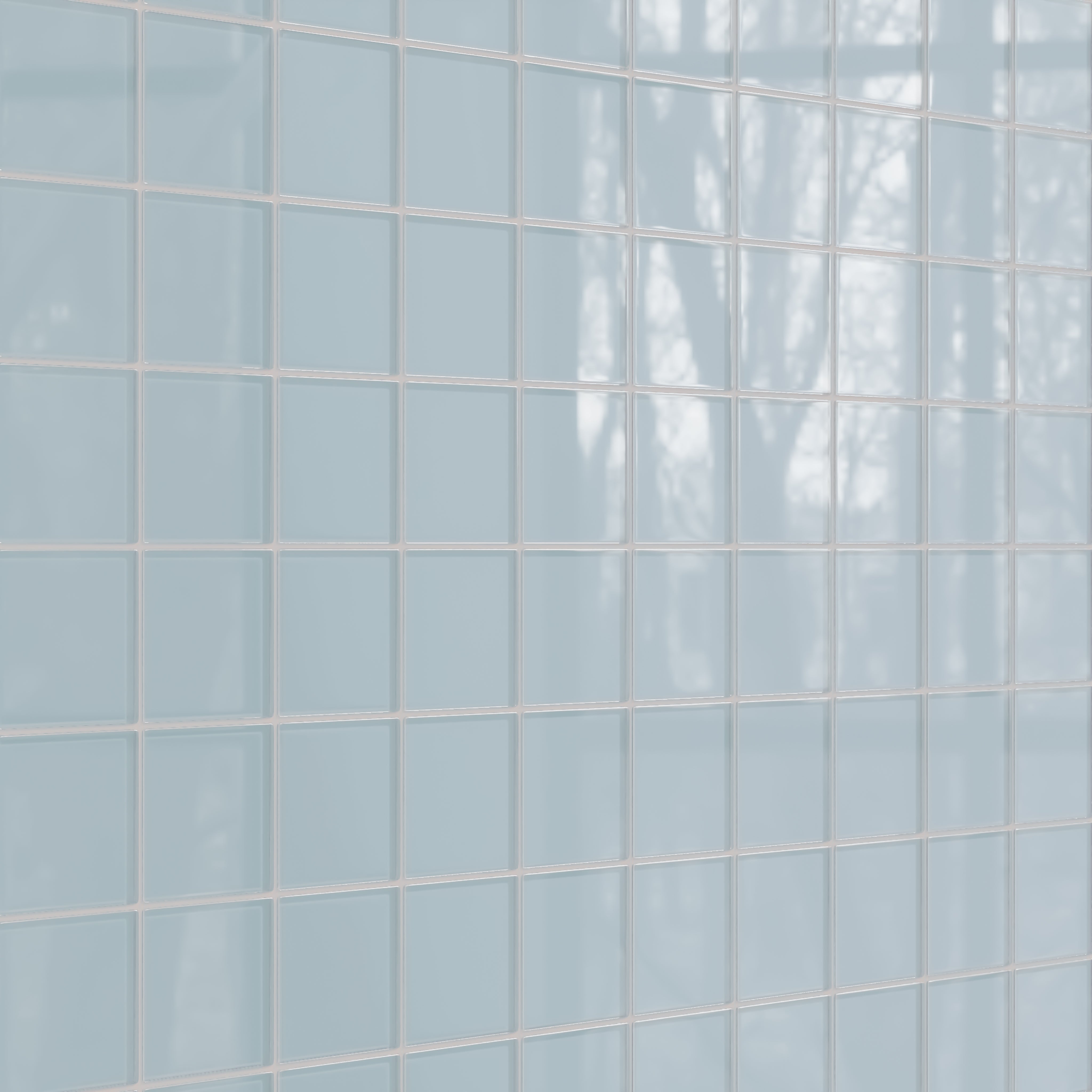 4x4 Glass Tile in Partridge Gloss
