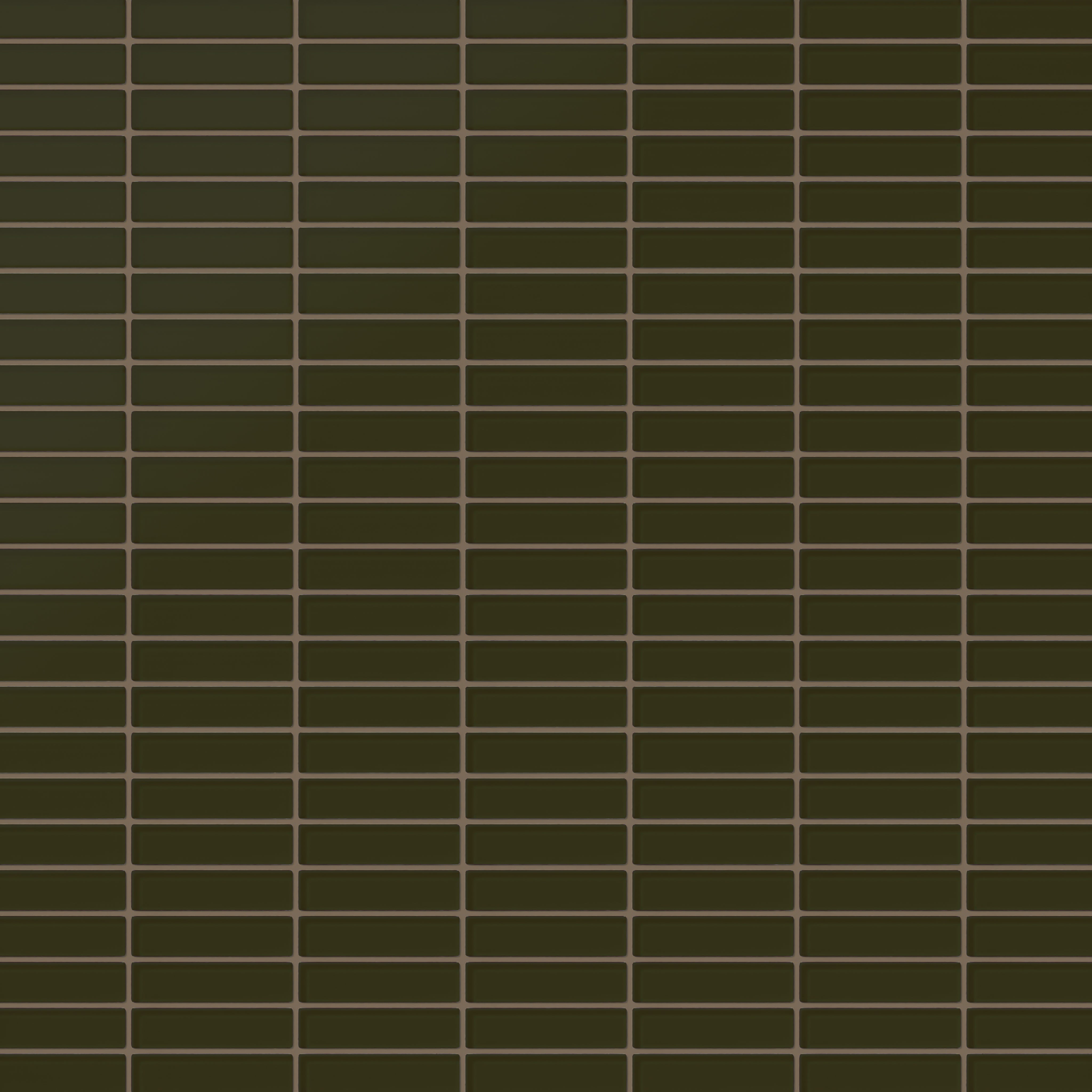 1x4 Straight Set Sheeted Glass Mosaic Tile in Catbird Matte