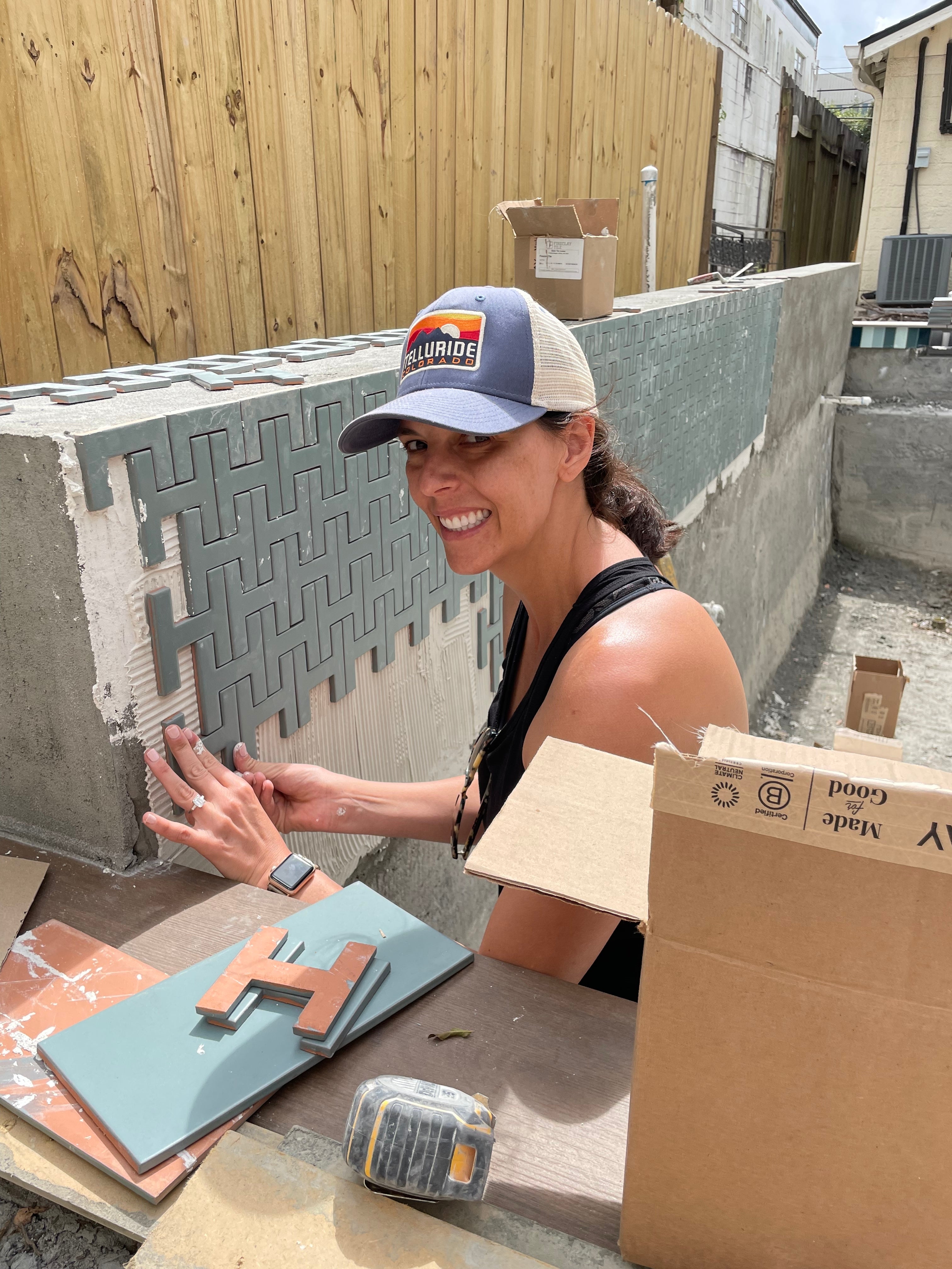 3x6 Glass Tile in Great Blue Heron Gloss