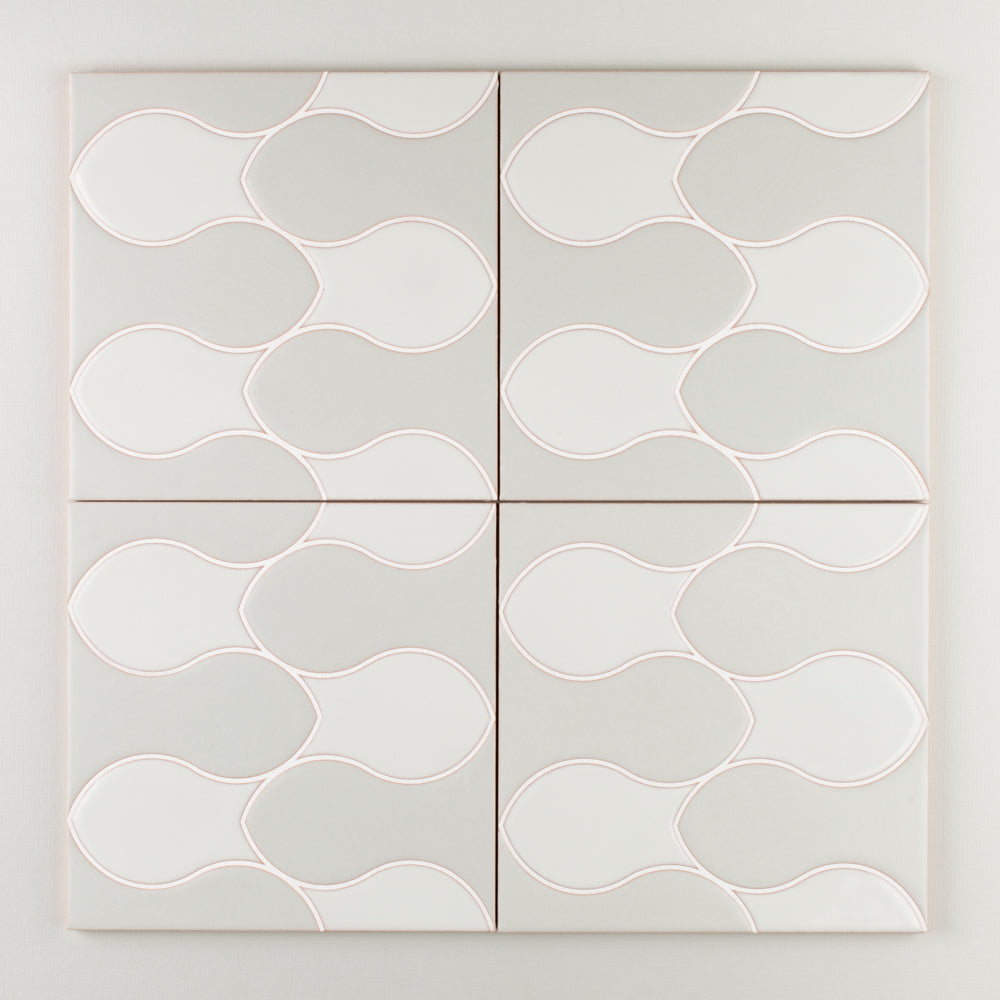 8x8 Handpainted Sample Brook in Neutral Motif