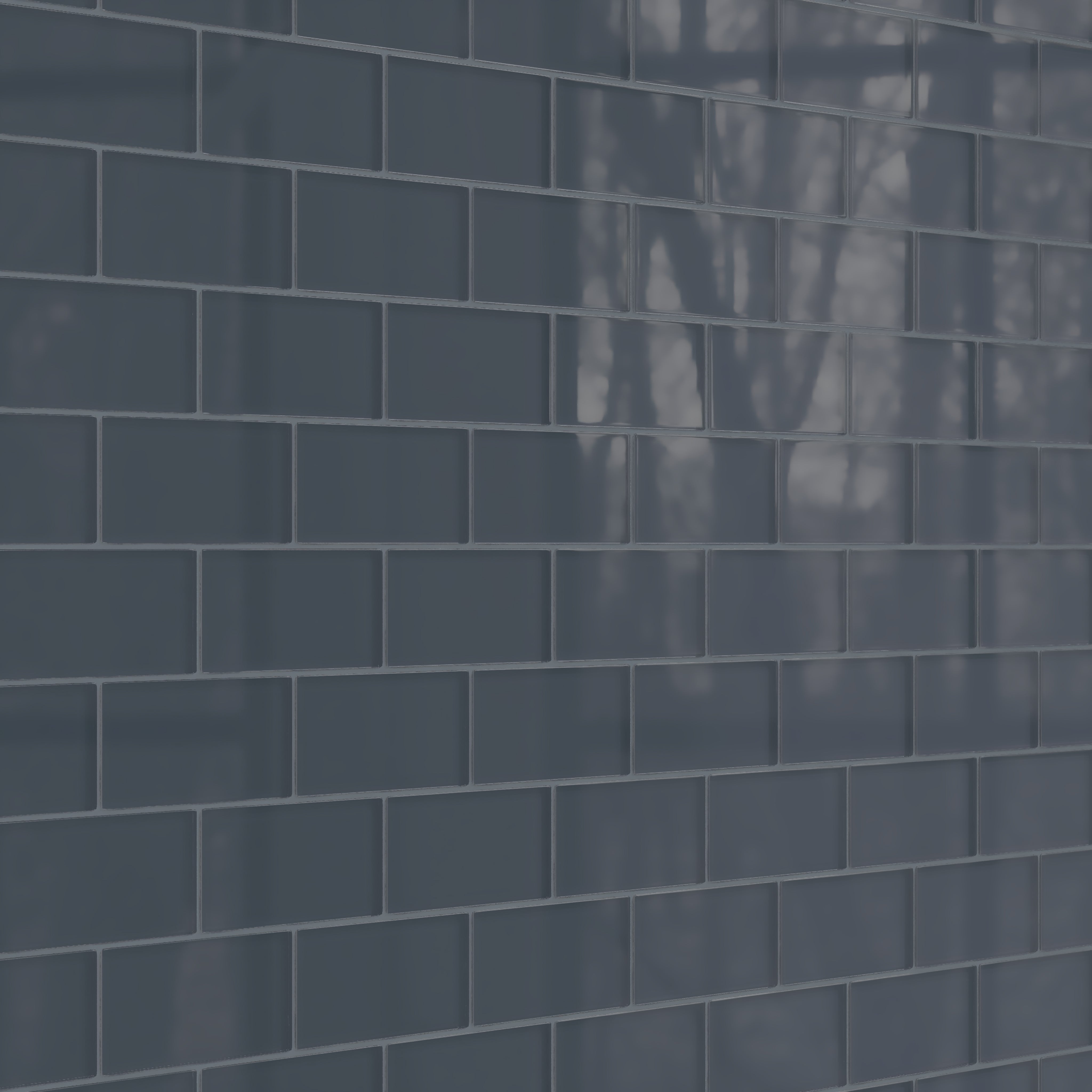 3x6 Glass Tile in Junco Gloss