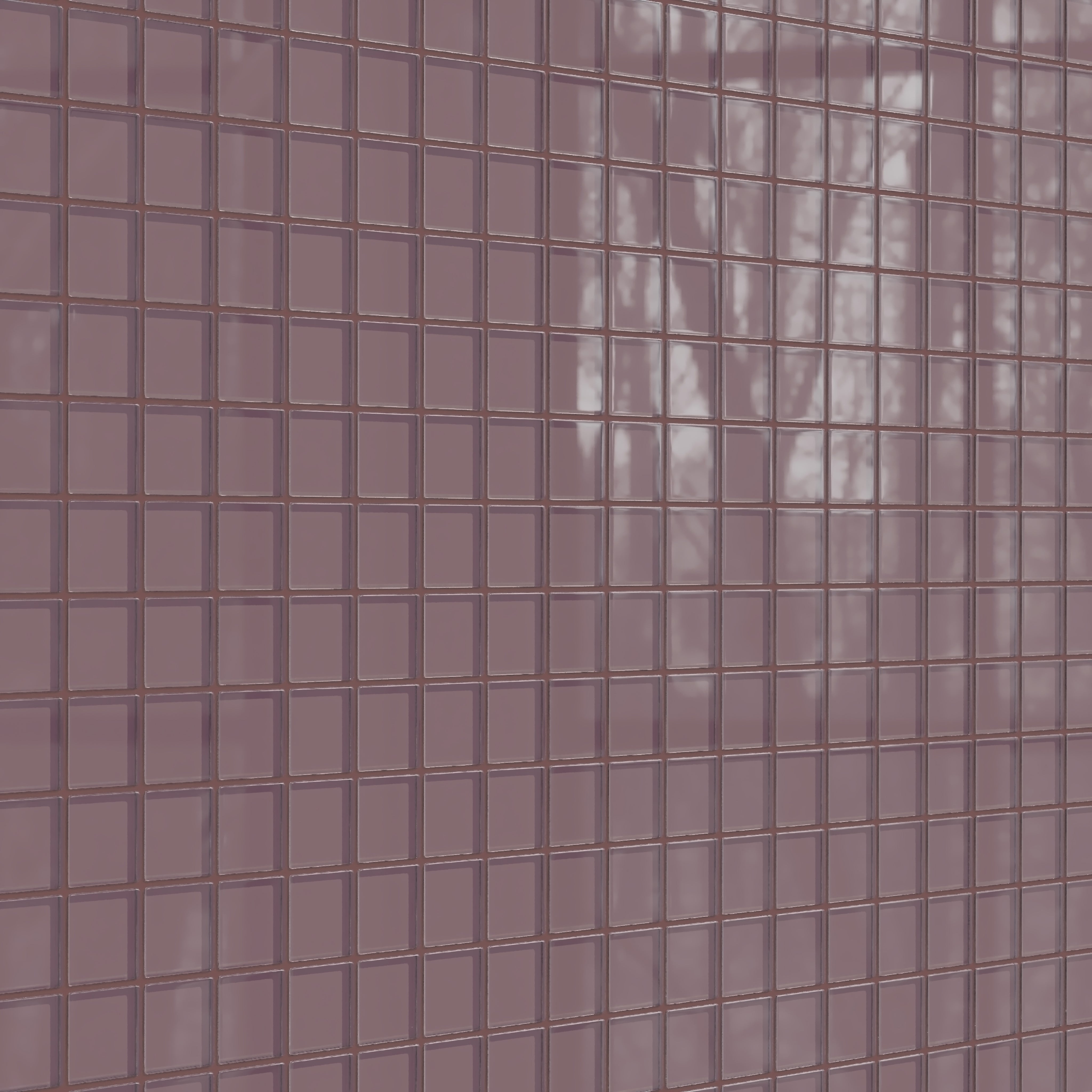 2x2 Straight Set Sheeted Glass Mosaic Tile in Crane Gloss