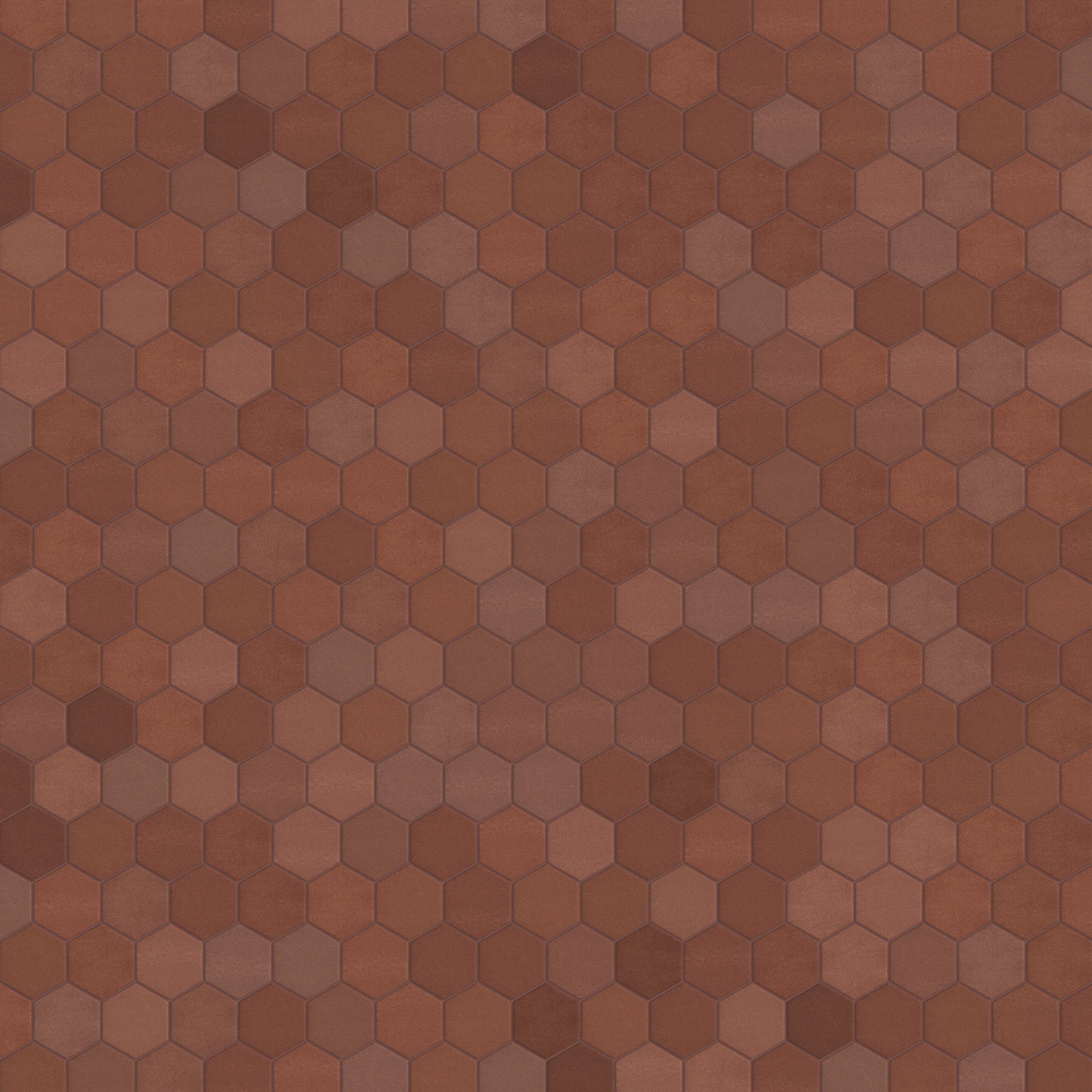 4" Hexagon Original Ceramic Tile in Antique
