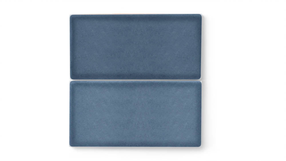 6x12 Original Ceramic Tile in Slate Blue Gloss