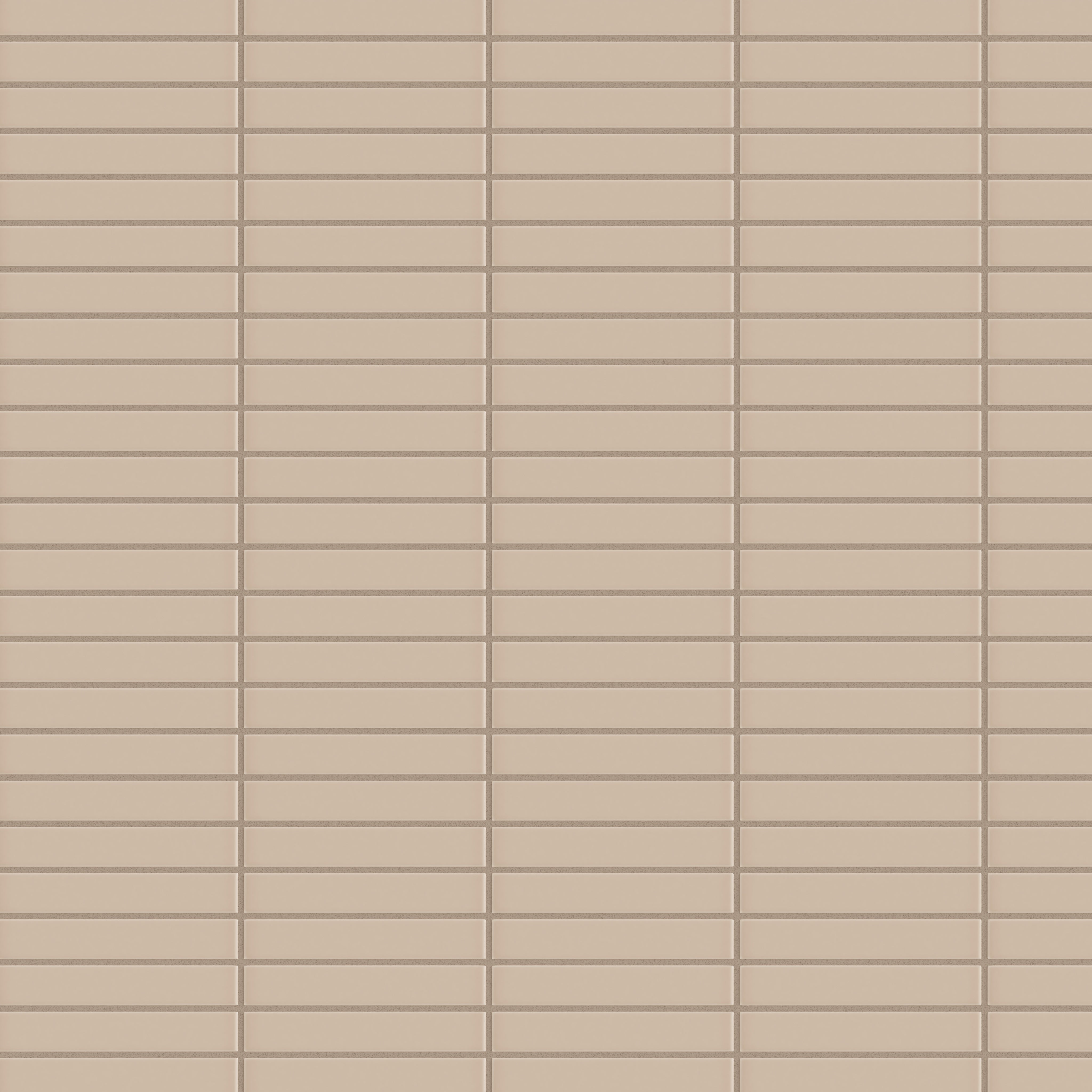 1x6 Straight Set Sheeted Original Ceramic Mosaic Tile in Sweet Pea Matte