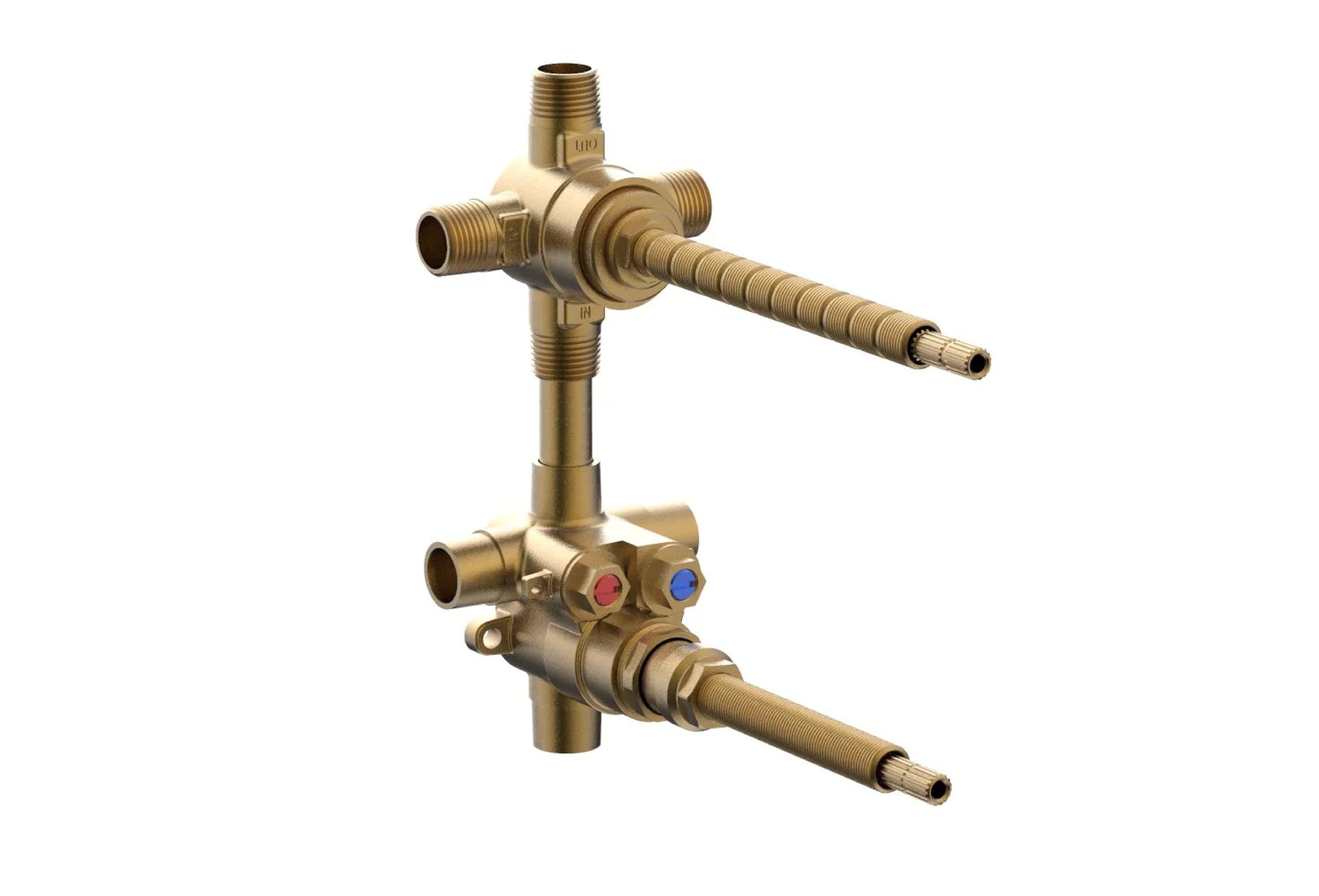 Shower 1/2" Thermostatic with Three Out Valve