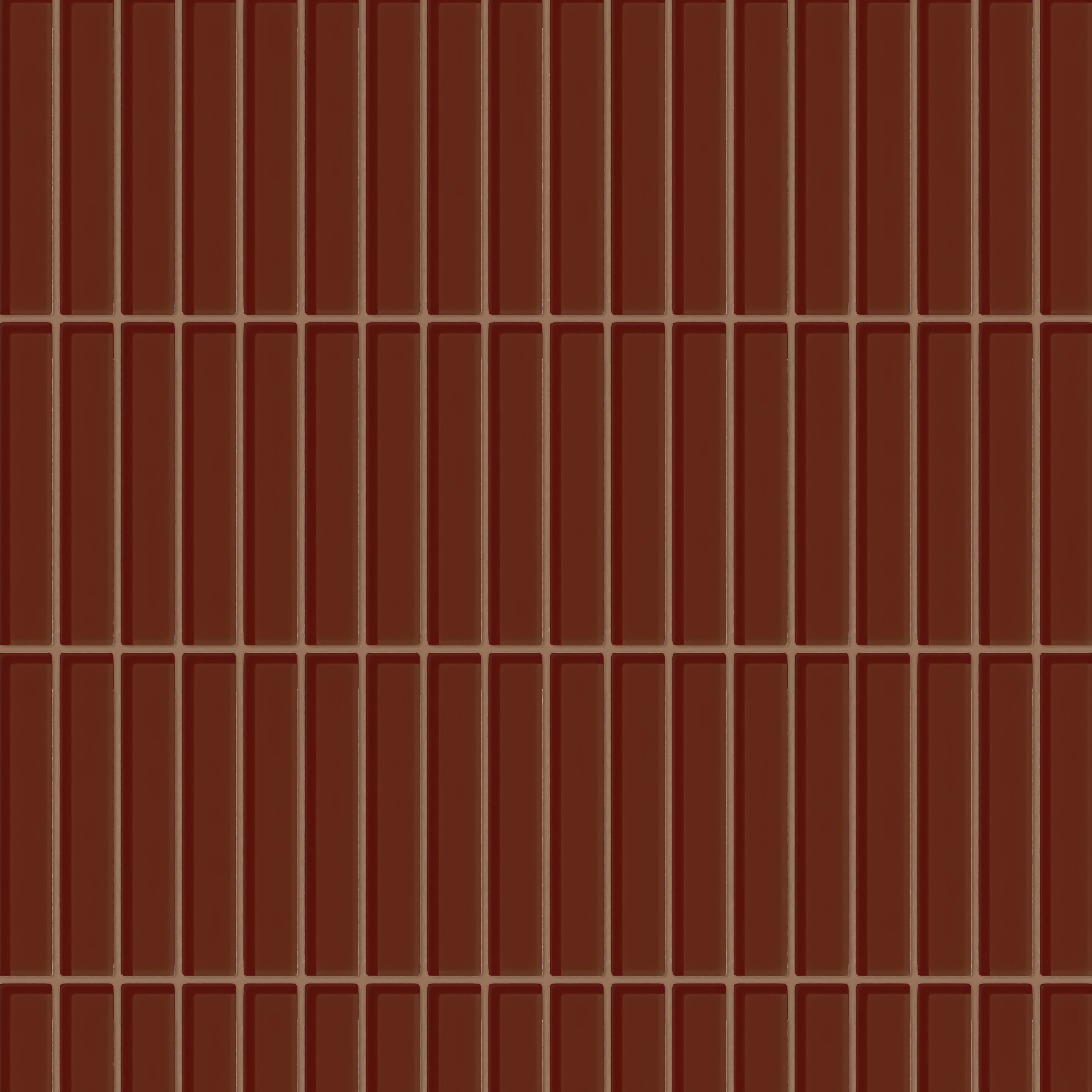 1x6 Straight Set Sheeted Glass Mosaic Tile in Pheasant Gloss