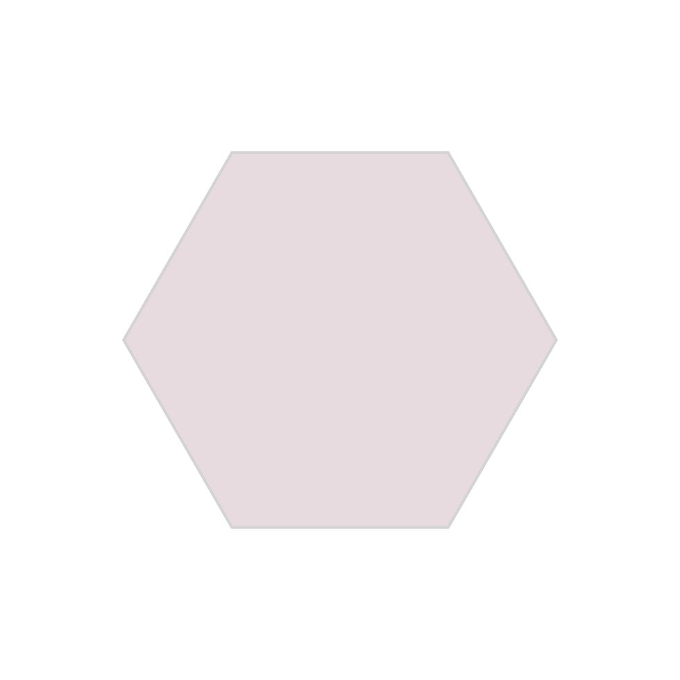 8" Hexagon Original Ceramic Tile in Evening Glow Matte