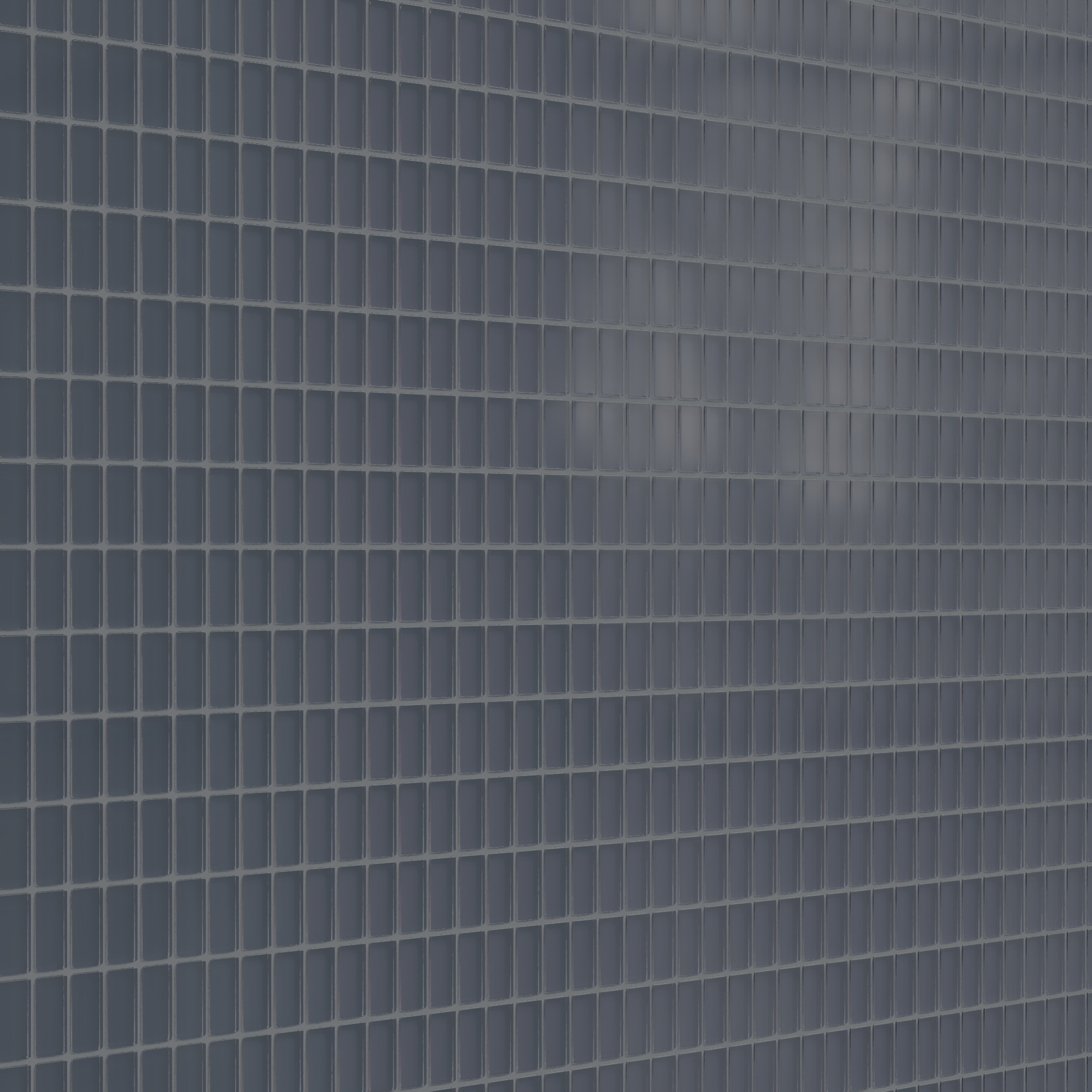 1x2 Straight Set Sheeted Glass Mosaic Tile in Junco Matte