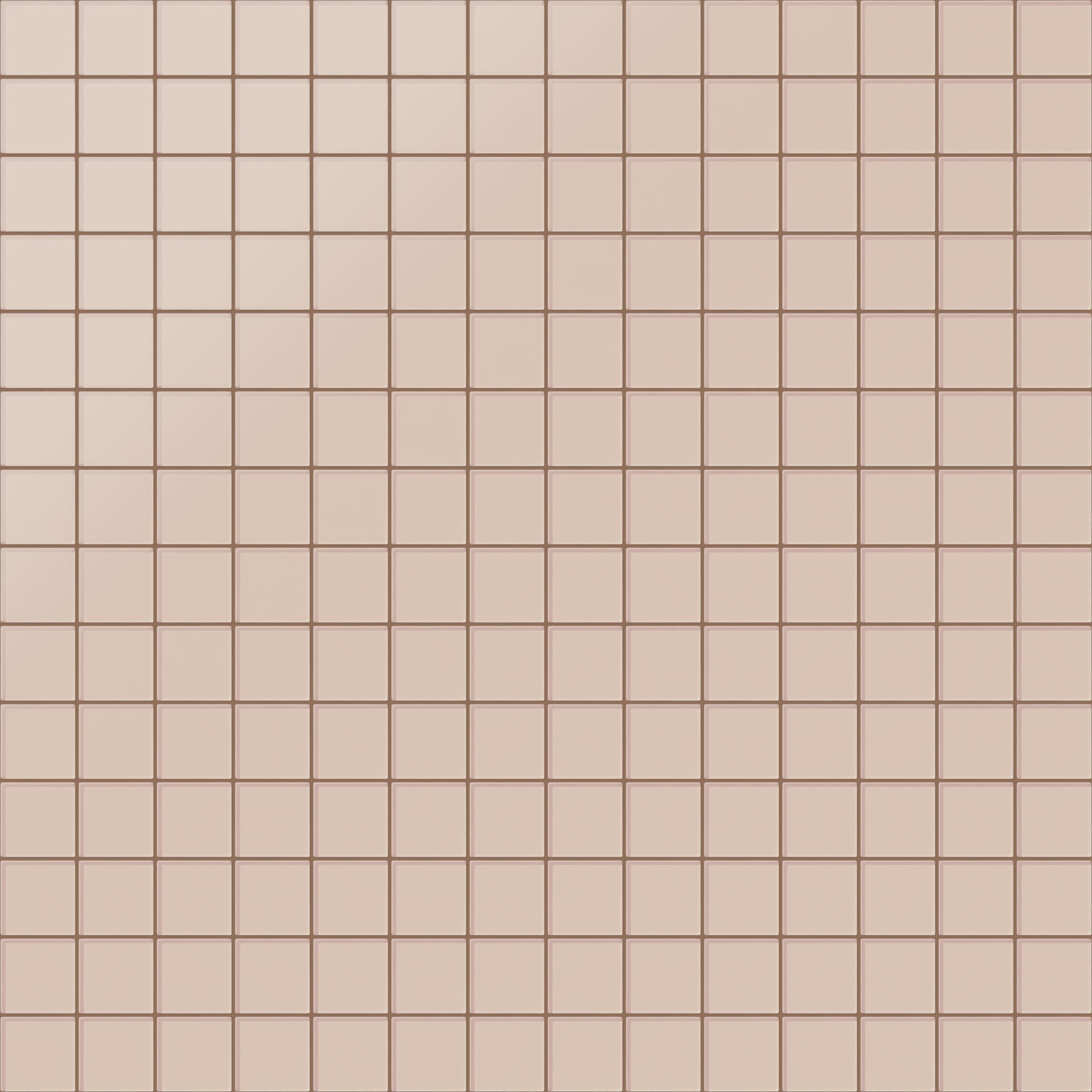 3x3 Straight Set Sheeted Glass Mosaic Tile in Rosy Finch Matte