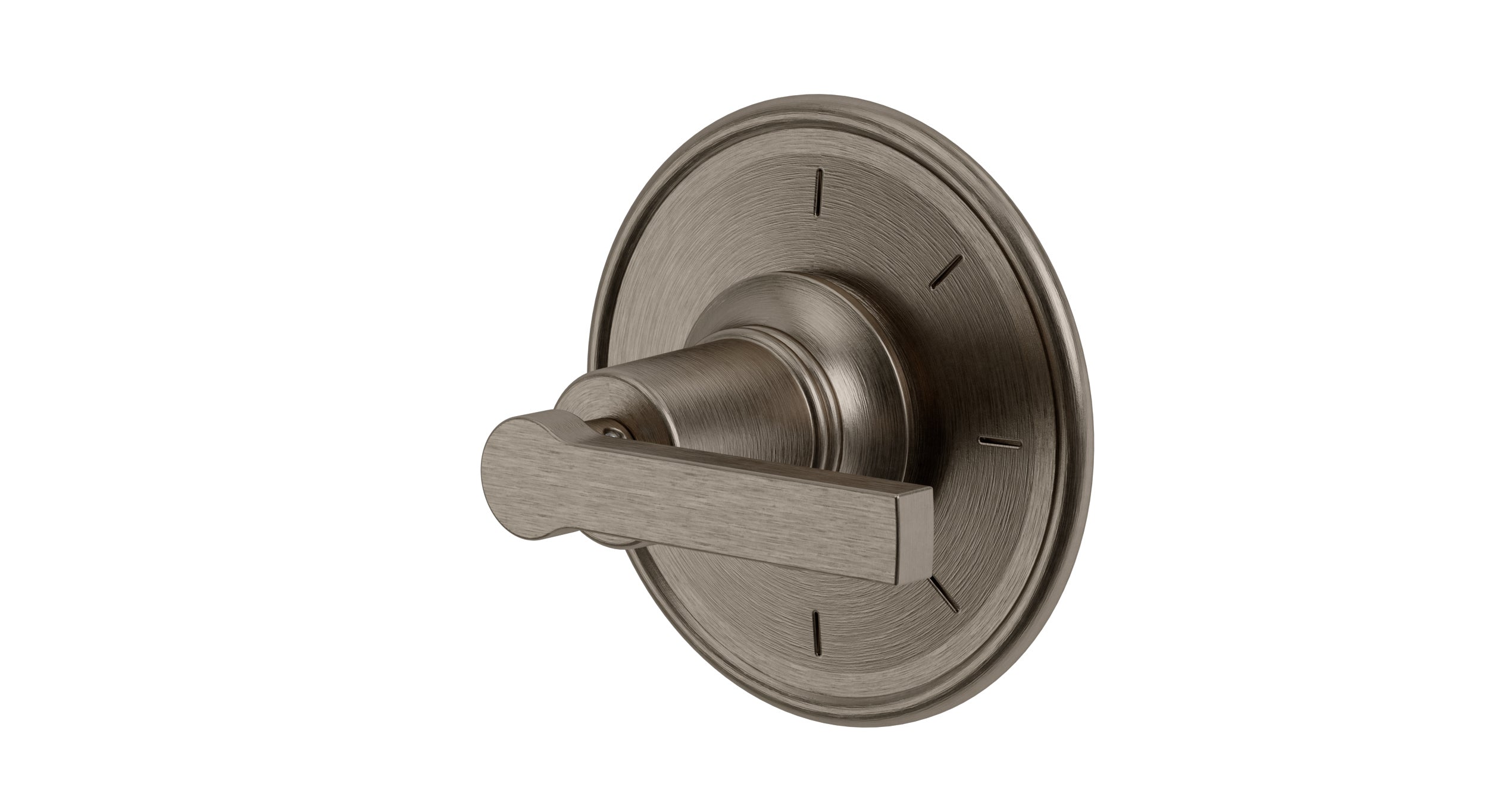 Emerson One Handle Wall Mount Shower Trim with Classic Lever Handle in Antique Nickel