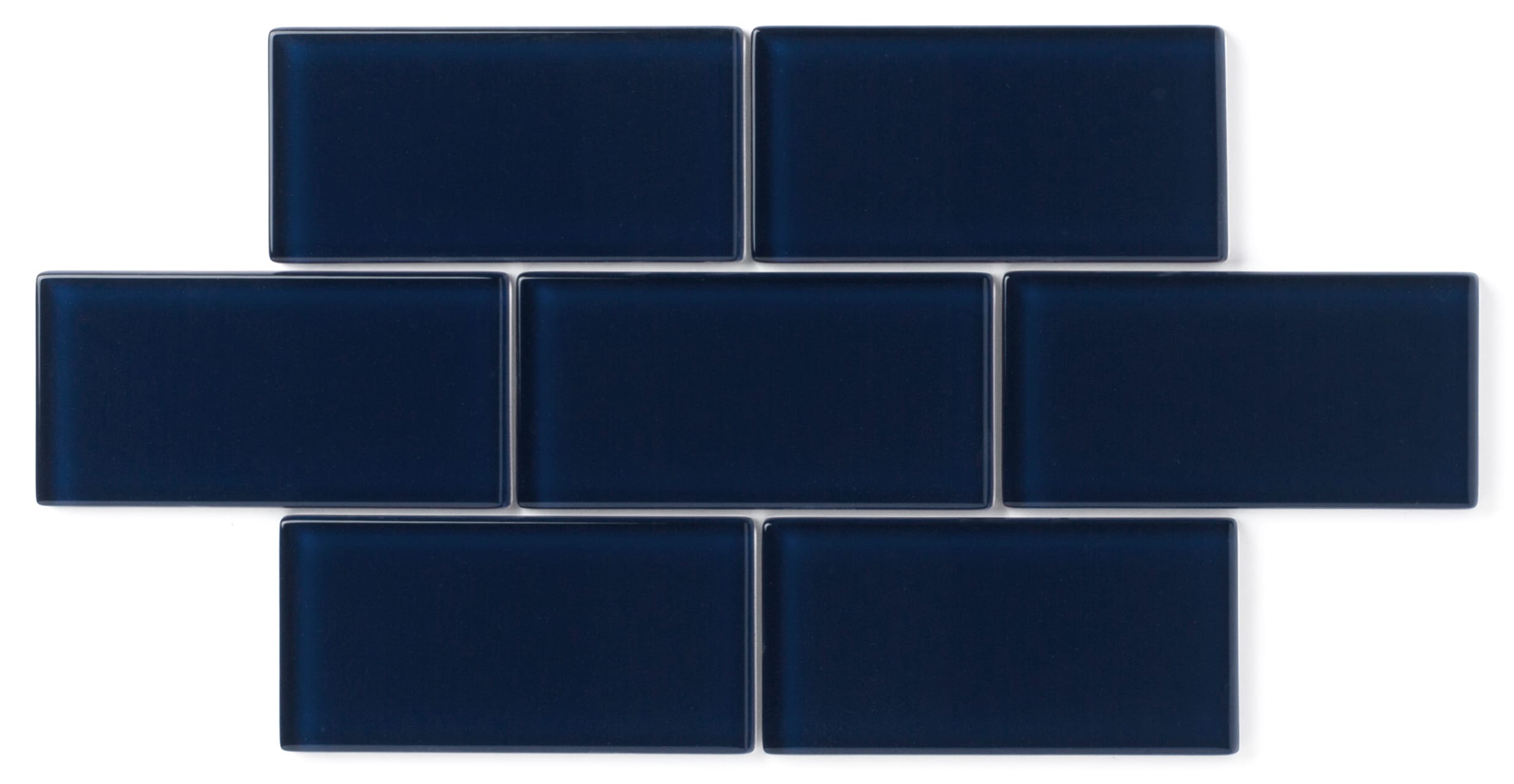 1x4 Herringbone Sheeted Glass Mosaic Tile in Barn Swallow Gloss